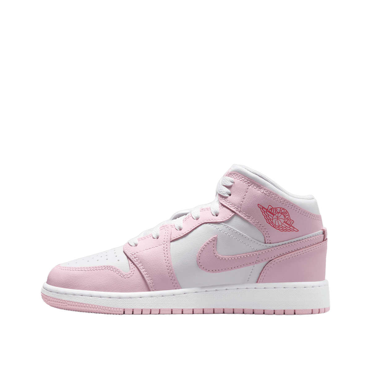 Air Jordan 1 Mid "Pink Foam/Fire Red" | DQ8423-608