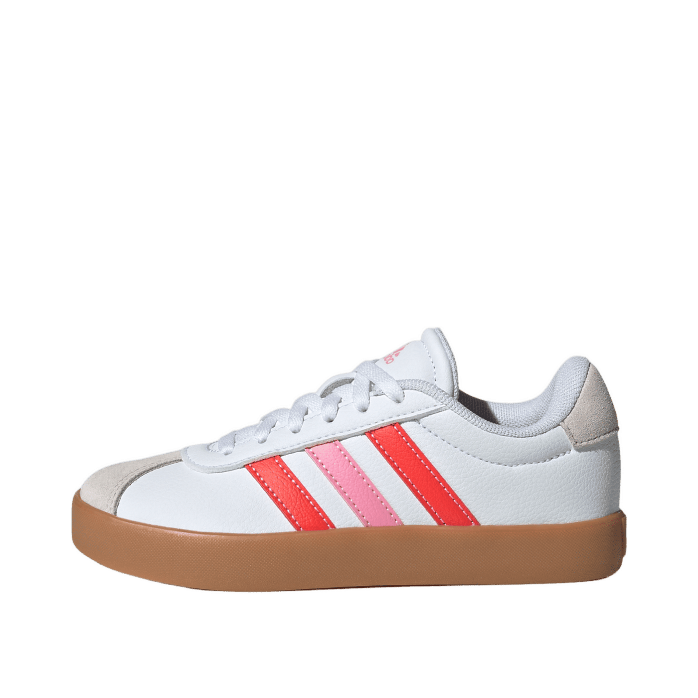 Adidas VL Court 3.0 "Cloud White/Bright Red/Bliss Pink" | JH8722