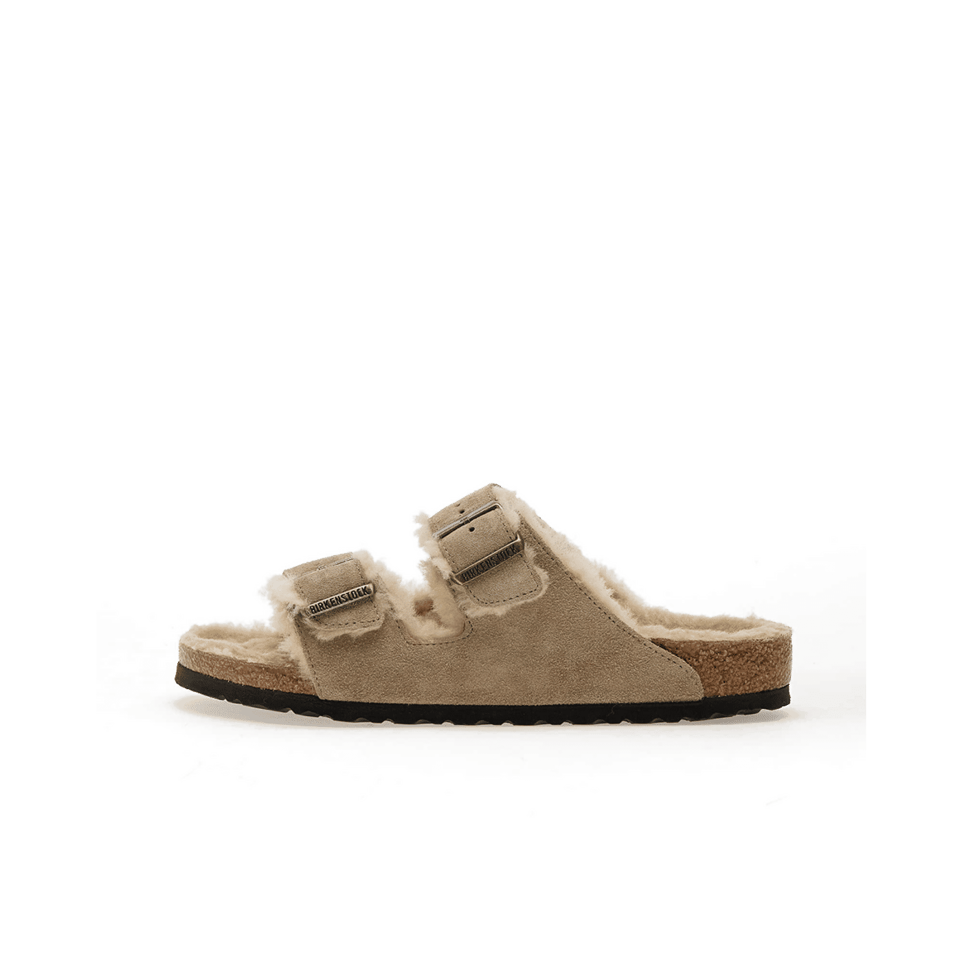 Birkenstock Arizona Sandals "Shearling Suede Taupe" | 1028226