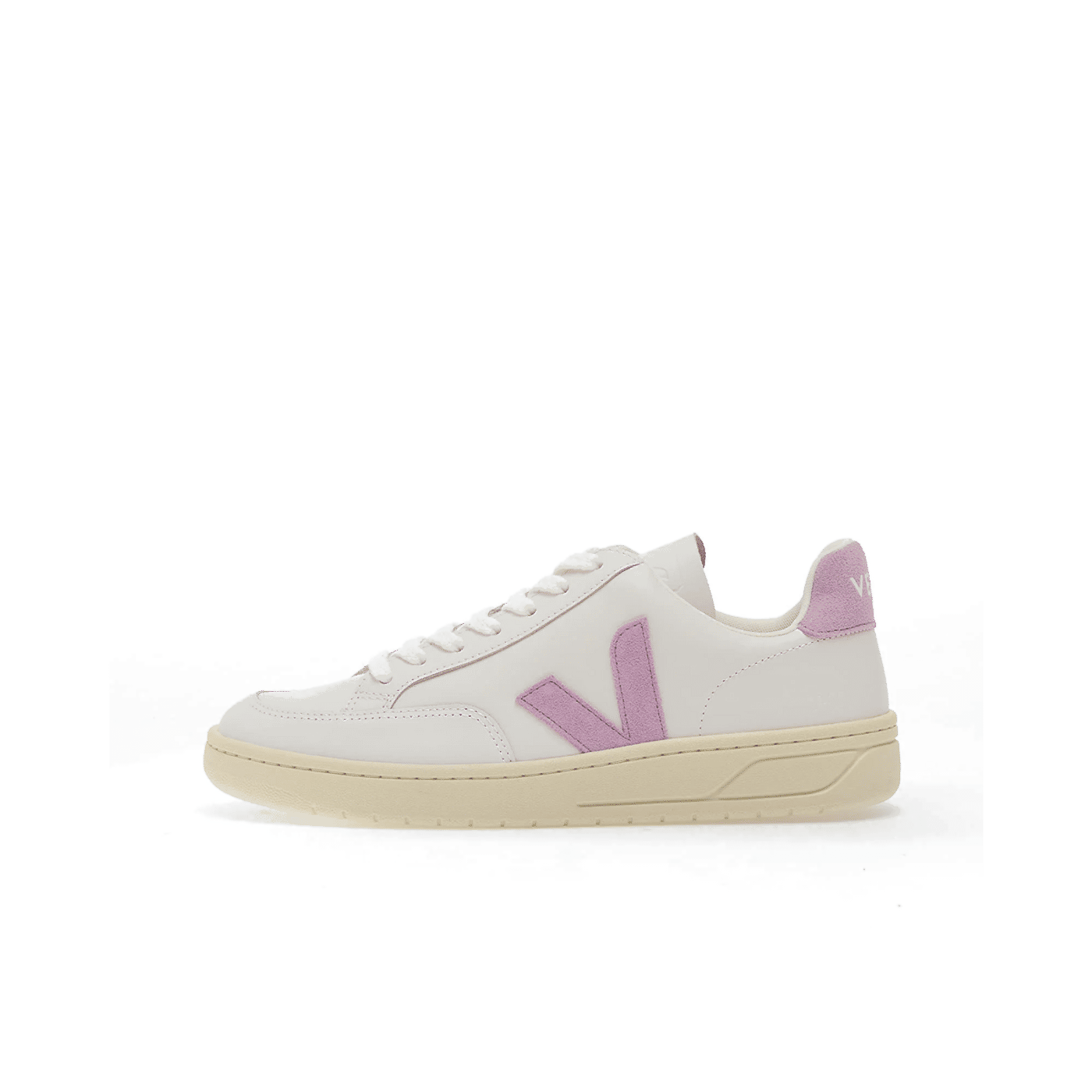 Veja V-12 Leather Wmns "Extra-White Orchid" | XD0220494A