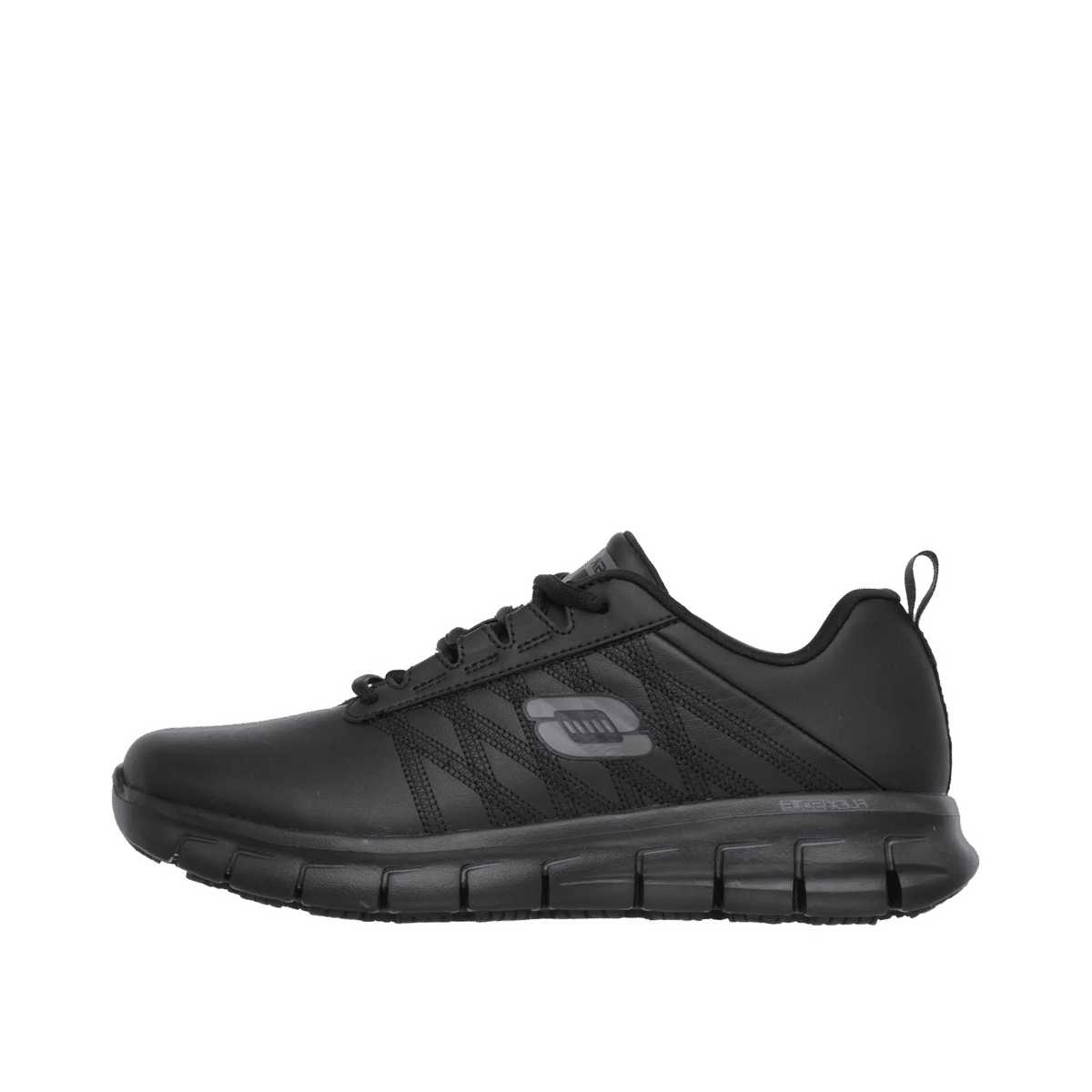 Skechers Work Relaxed Fit Sure Track - Erath SR "Black" | 76576ECBLK