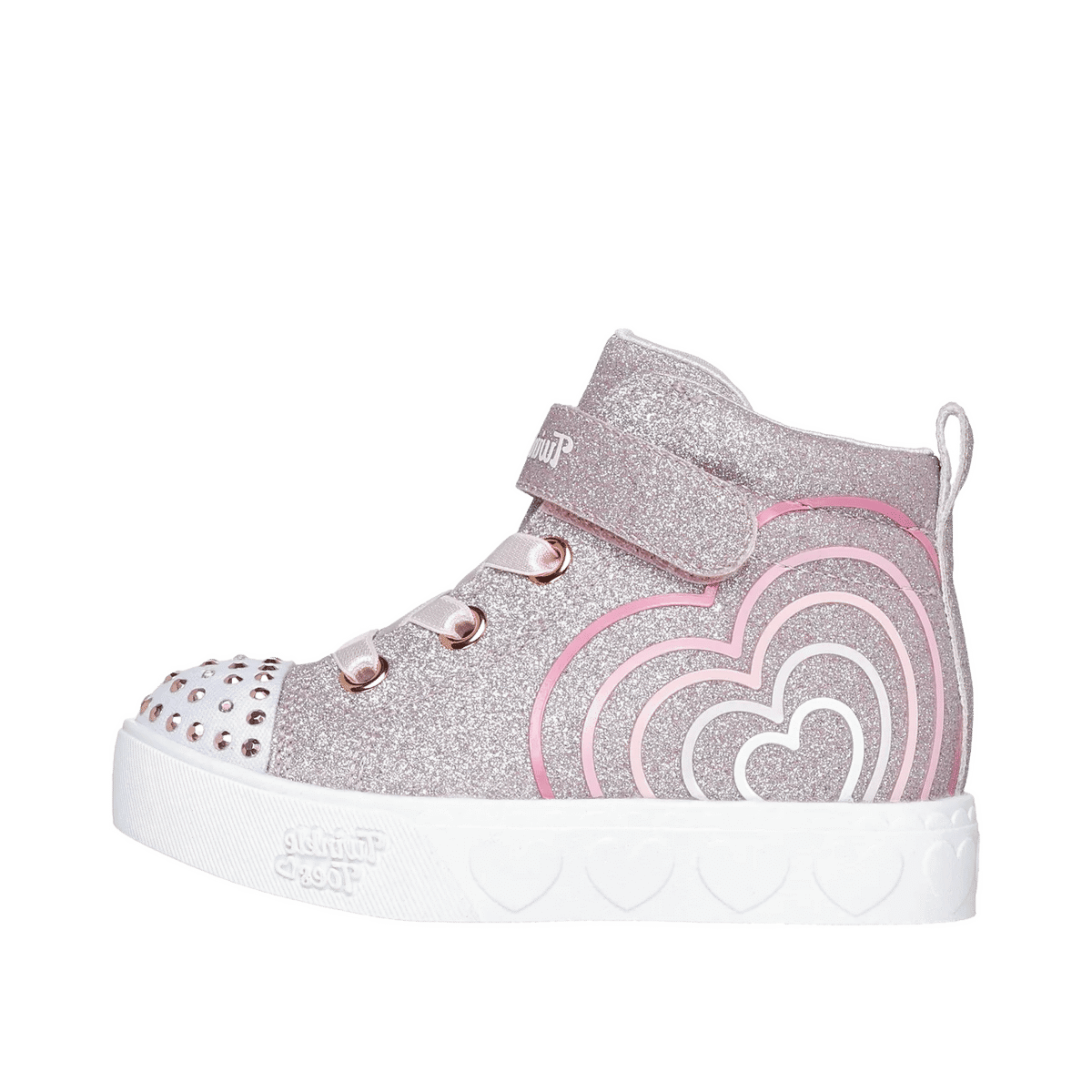 Skechers Twinkle Toes Heart Steps - Heart Glow "Rose Gold" | 314623NRSGD