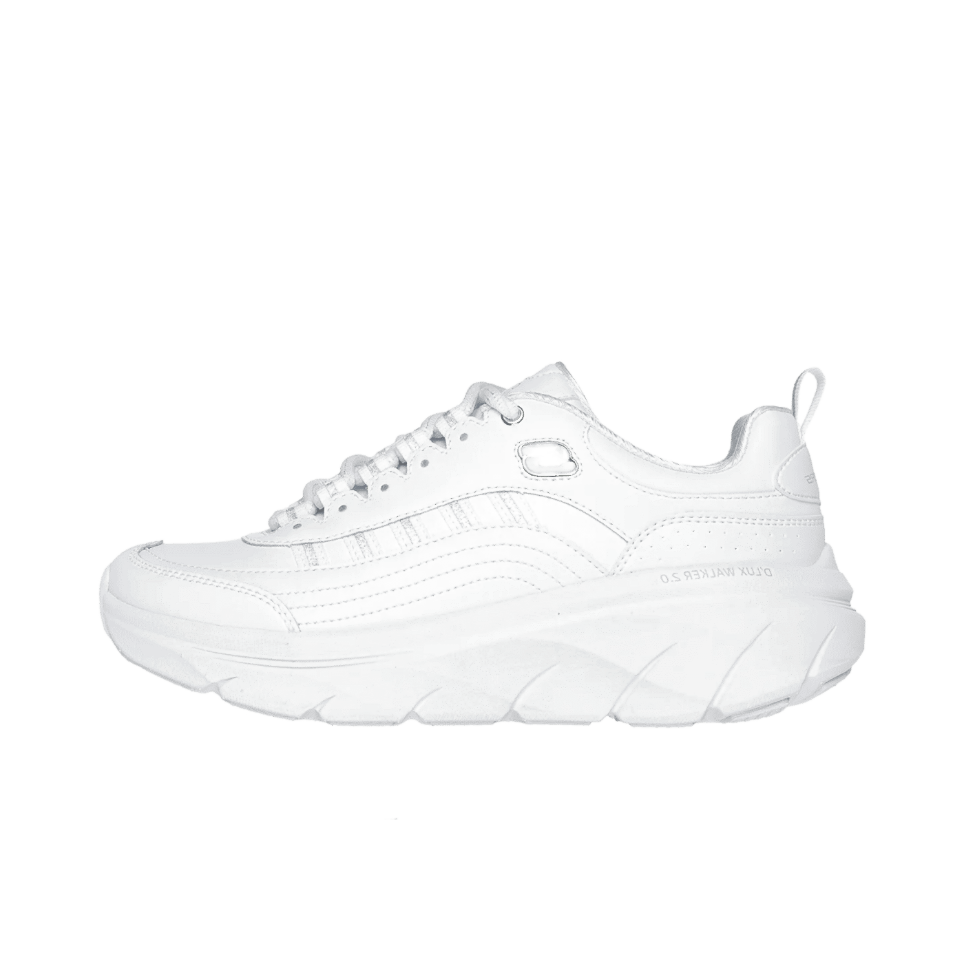 Skechers Relaxed Fit D'Lux Walker 2.0 "White/Silver" | 150106WSL