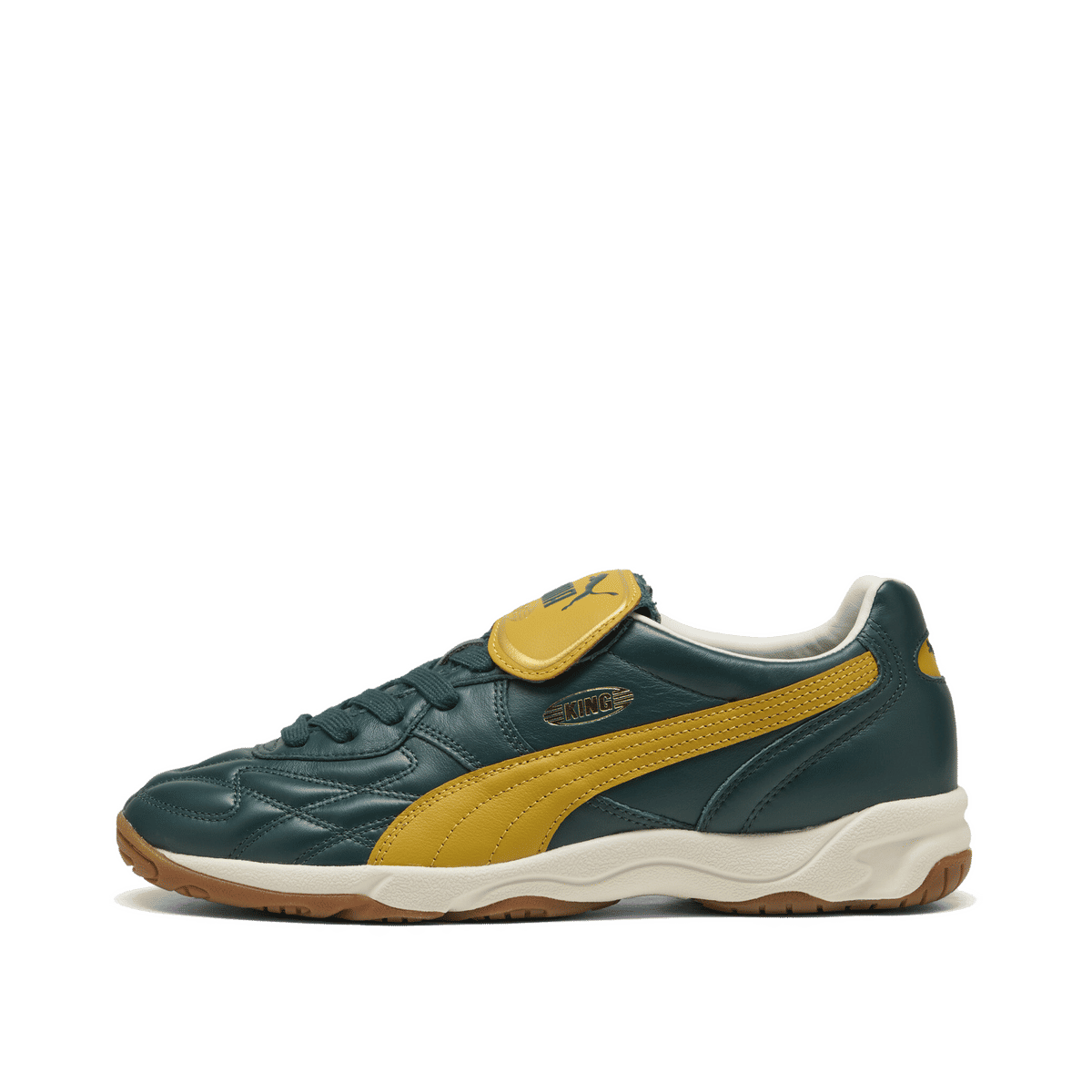 PUMA King Indoor "Green Terrain/Archive Gold" | 401683-12
