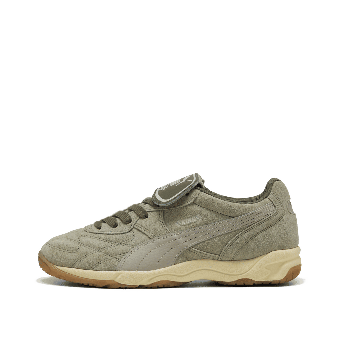 Puma King Indoor Suede "Lux Army/Creamy Vanilla" | 404280-02