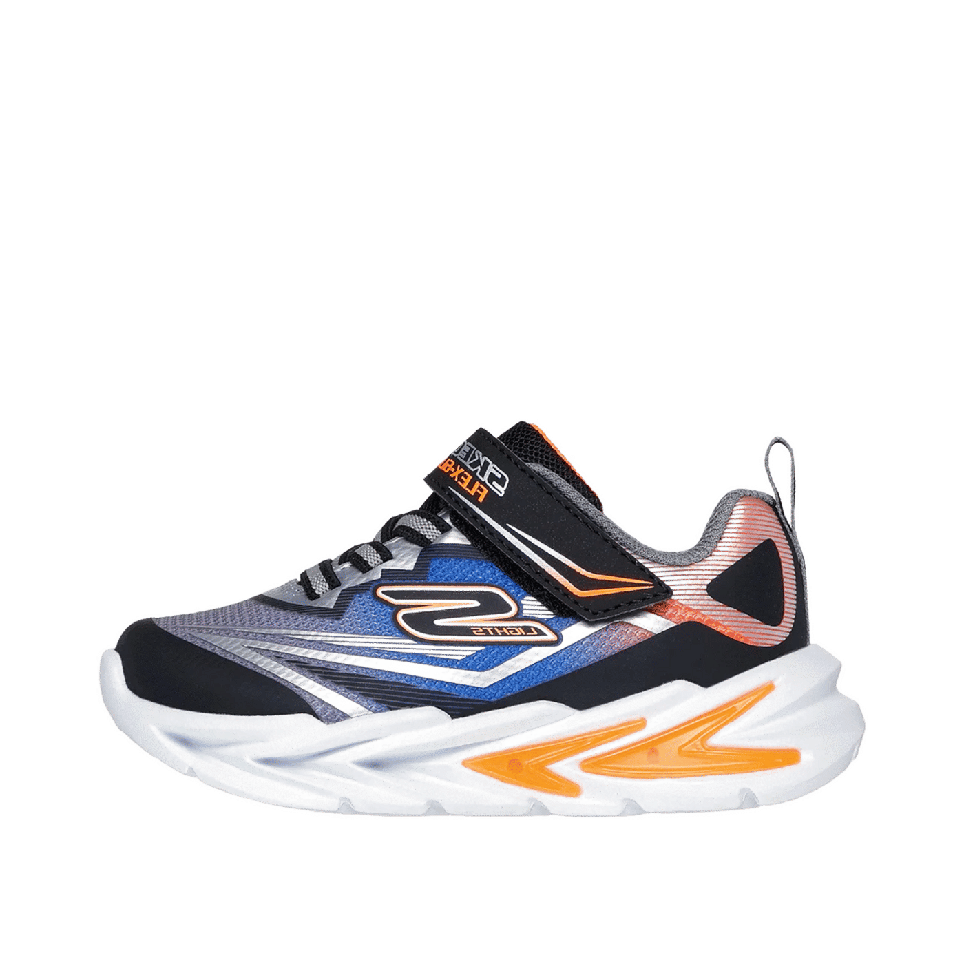 Skechers S Lights Flex-Glow Ultra "Black/Silver" | 400139NBKSL