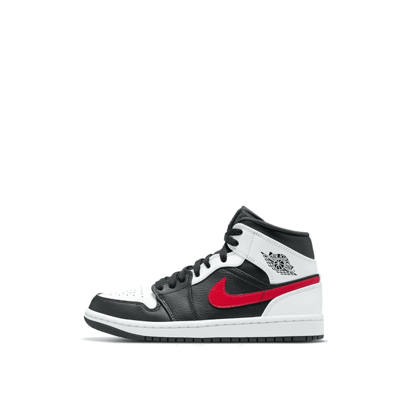Air Jordan 1 Mid Black Chile Red White