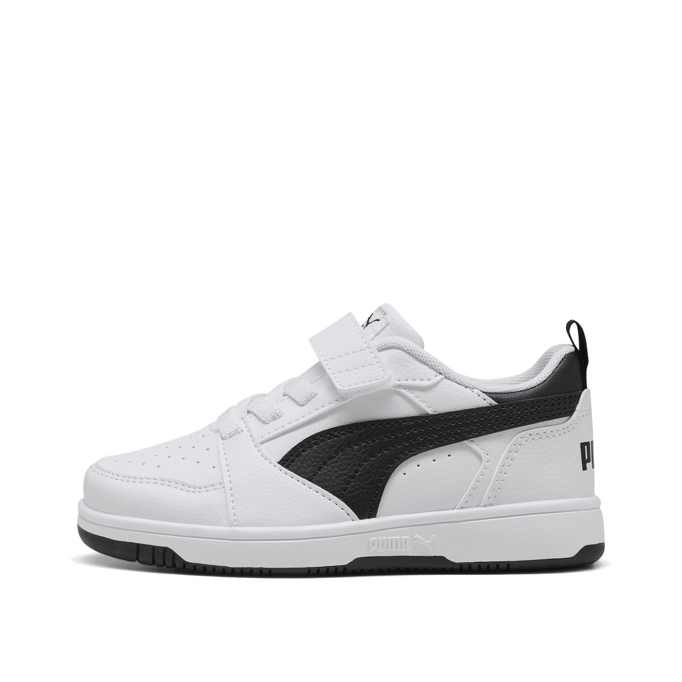 Puma Rebound V6 Lo Kids "White/Black" | 397419-02