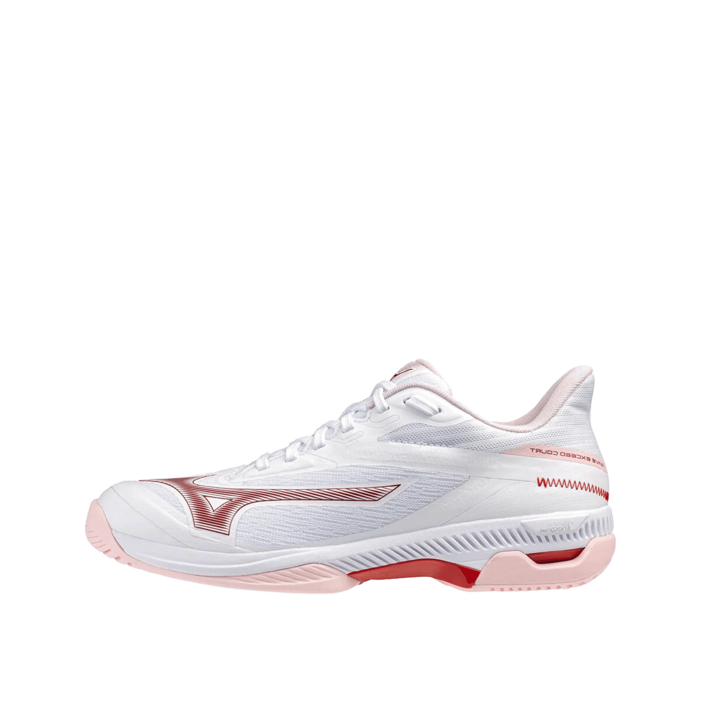 Mizuno WAVE EXCEED COURT AC "White/Roseesque/Barbados Cherry" | 61GA251962