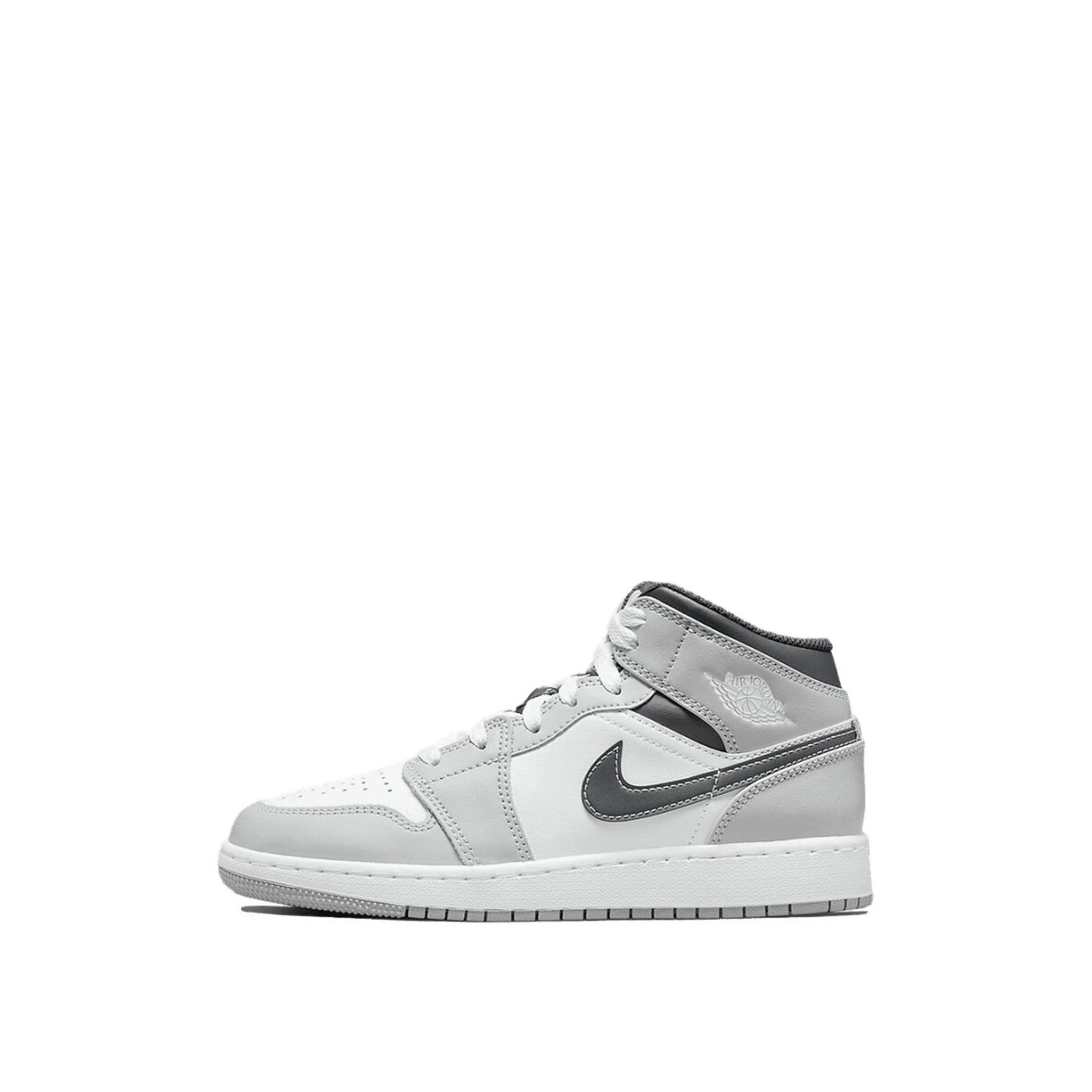 Air Jordan 1 Mid GS "Light Smoke Grey/Anthracite" | 554725-078