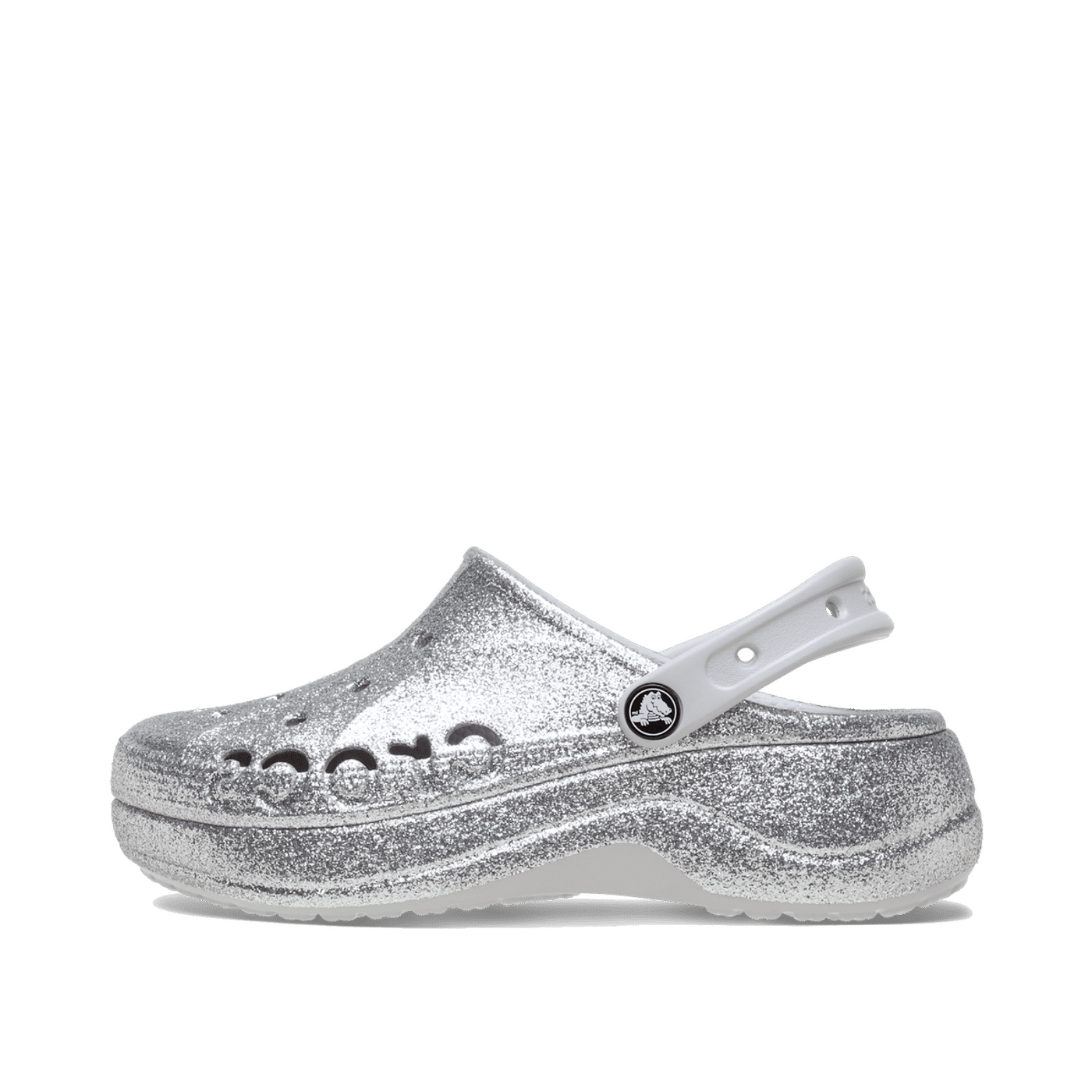 Crocs Baya Platform Glitter Clog "Silver" | 208459040