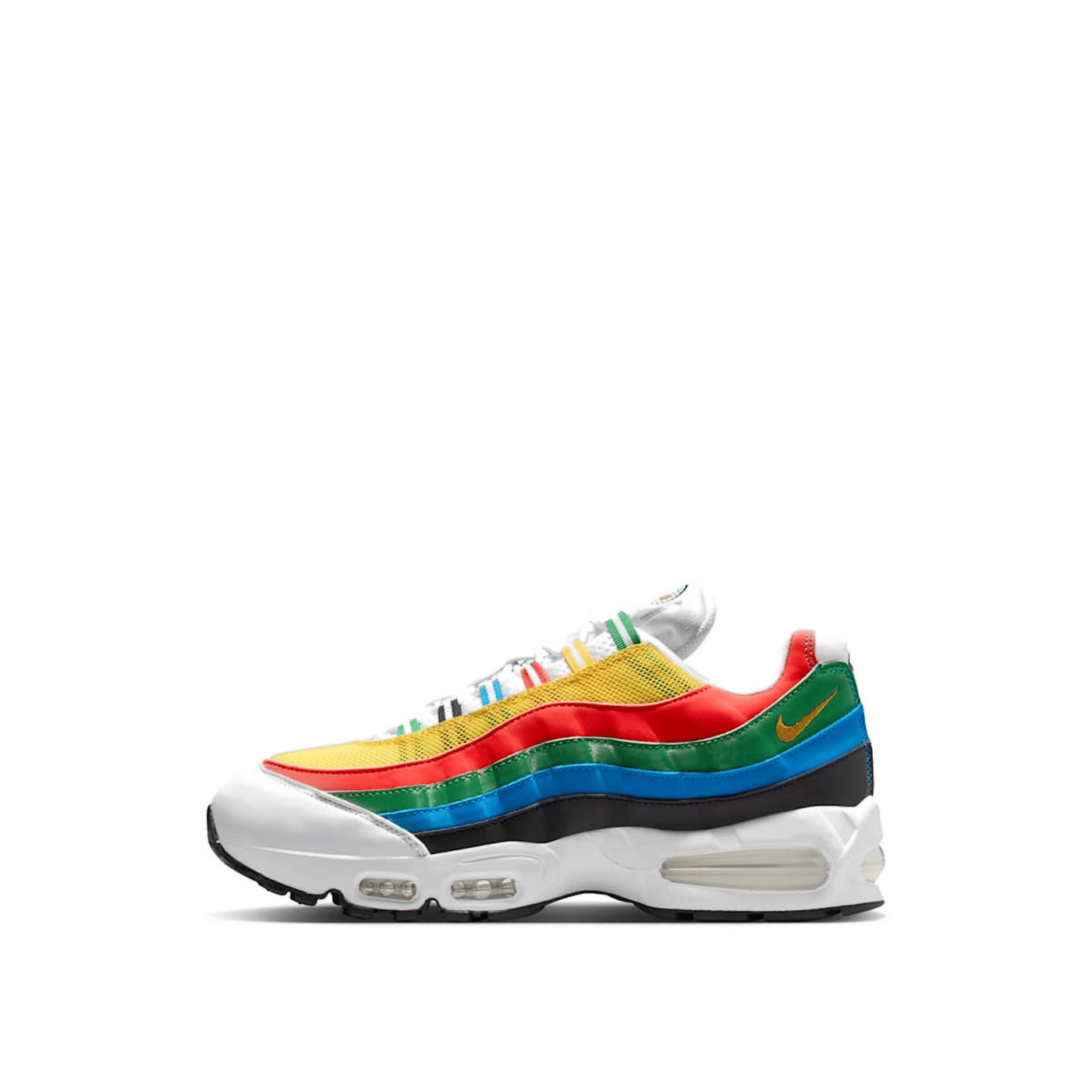 Nike Air Max 95 Big Bubble "Varsity Maize/Chile Red/Classic Green/Photo Blue/Black" | IB7872-100