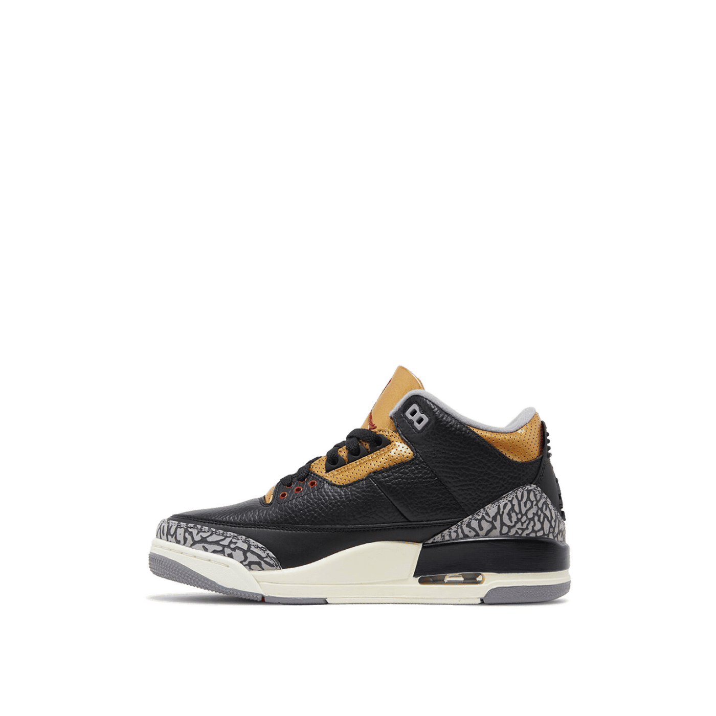 Jordan 3 Retro Black Cement Gold (Women's)