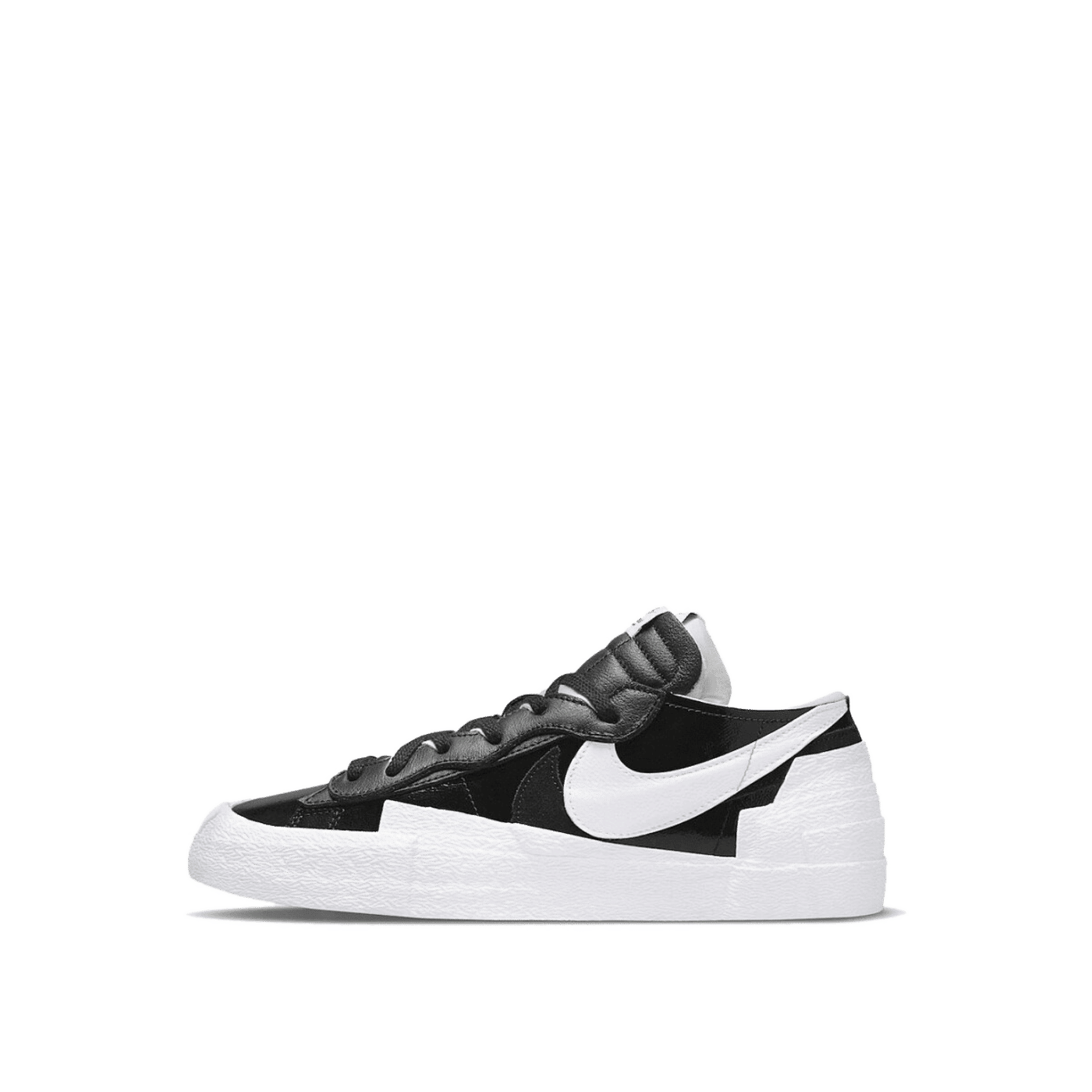 Nike sacai x Blazer Low "Black Patent" | DM6443-001