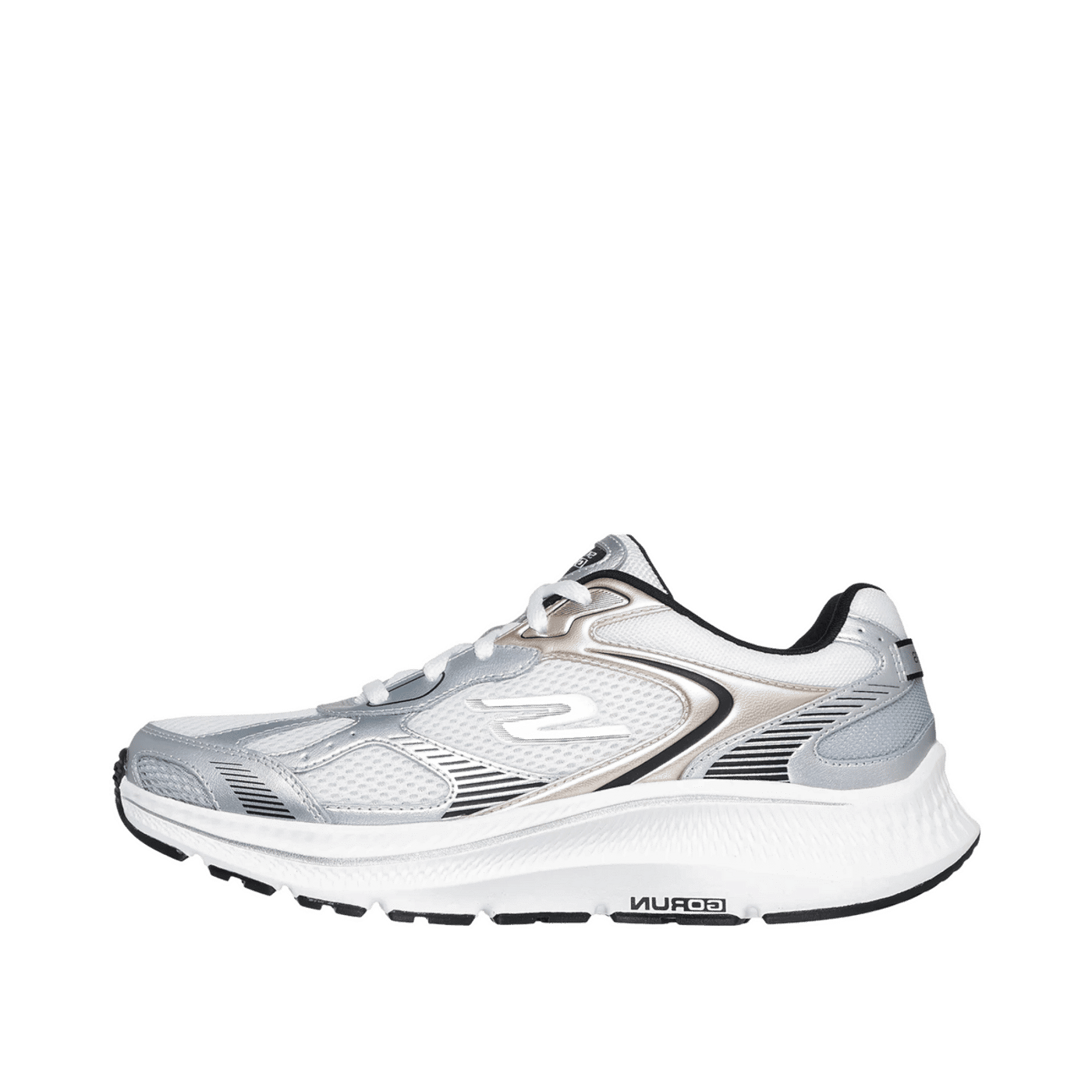 Skechers GO RUN Consistent 2.0 "White/Silver/Black" | 128633WSBK