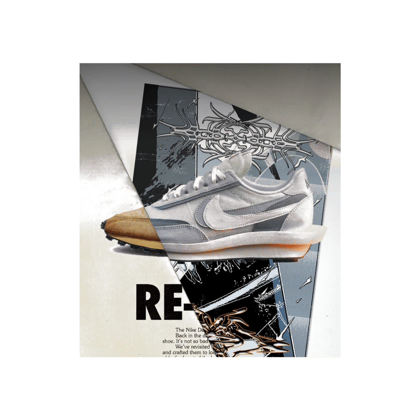 Nike LD Waffle Sacai "Summit White/Wolf Grey/Black/White" | BV0073-100