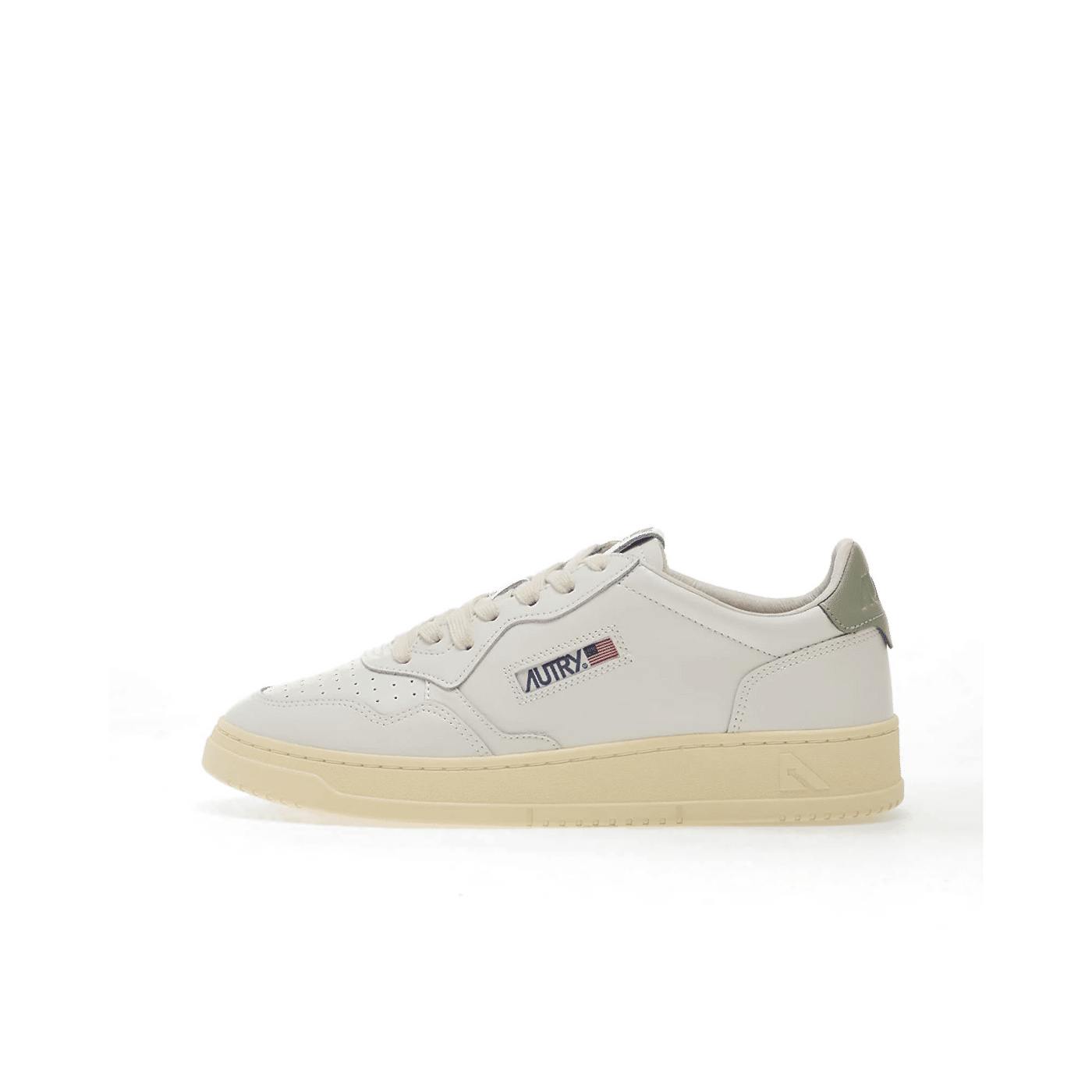 Autry Medalist Low "White / Sea Grass" | AULMLL11