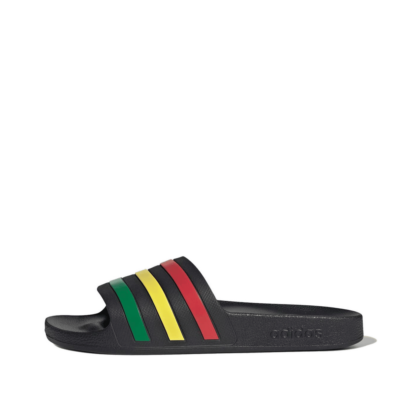 Adidas Adilette Aqua Slide "Core Black/Green/Pure Ruby" | HQ2449
