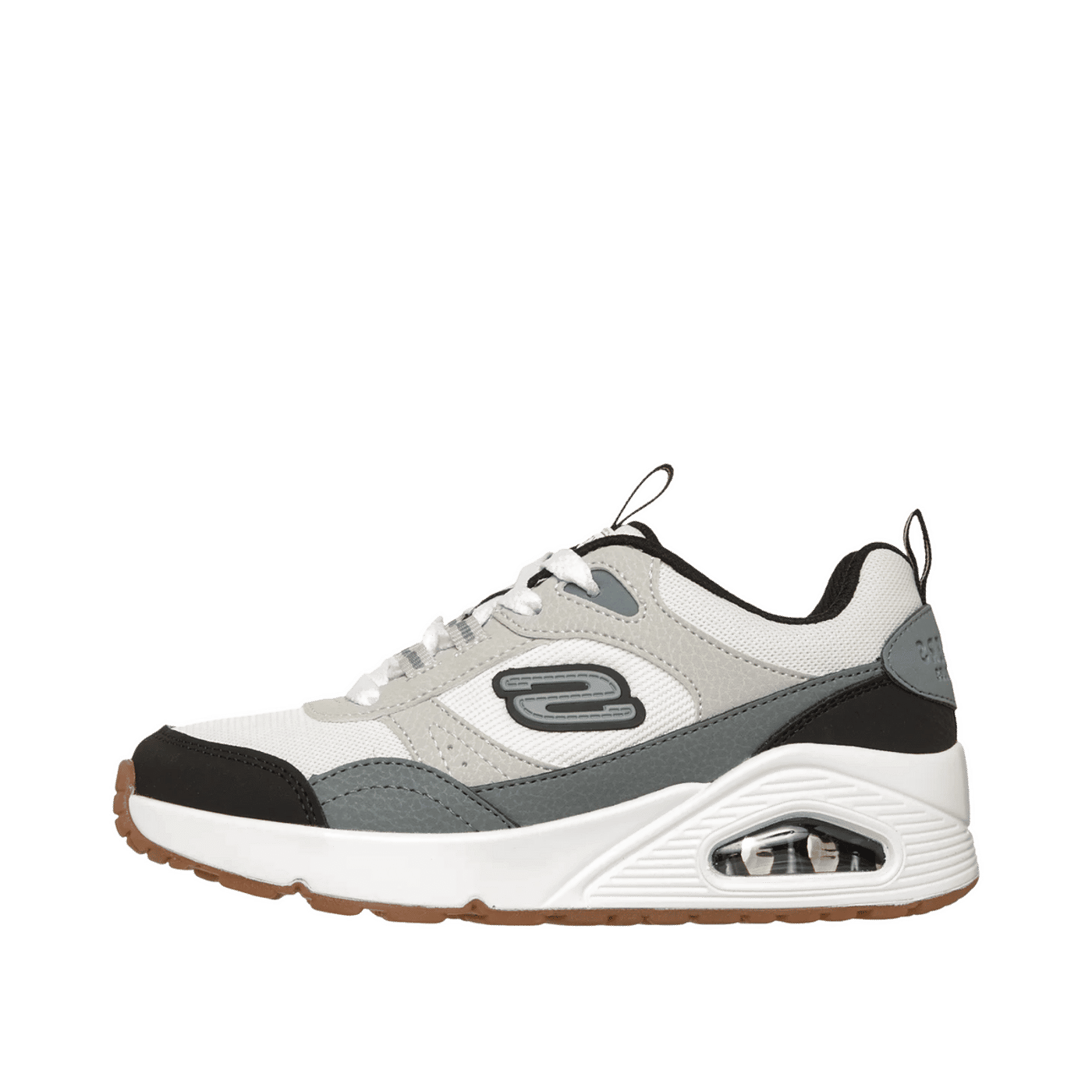 Skechers UNO - Retro-Groove "White/Grey" | 403659LWGY