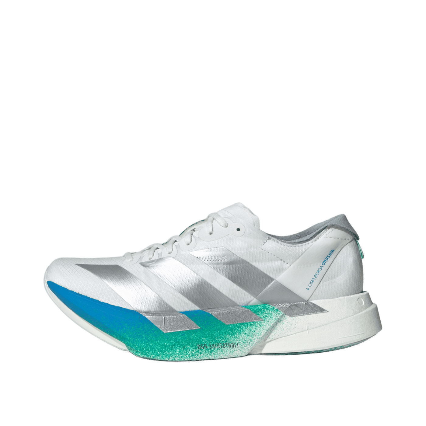 Adidas Adizero Adios Pro 4 "Crystal White / Matte Silver / Glory Green" | JR6354