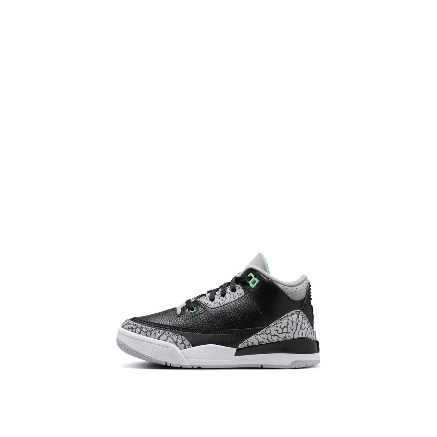 Air Jordan 3 Retro (PS) "Black/Green Glow/Wolf Grey" | DM0966-031