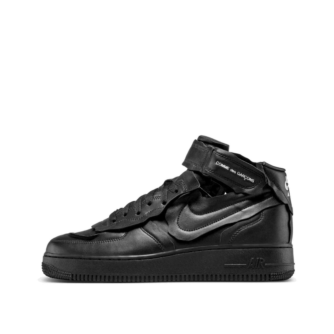 Nike Air Force 1 Mid Comme des Garcons "Black/Black-White-Black" | DC3601-001