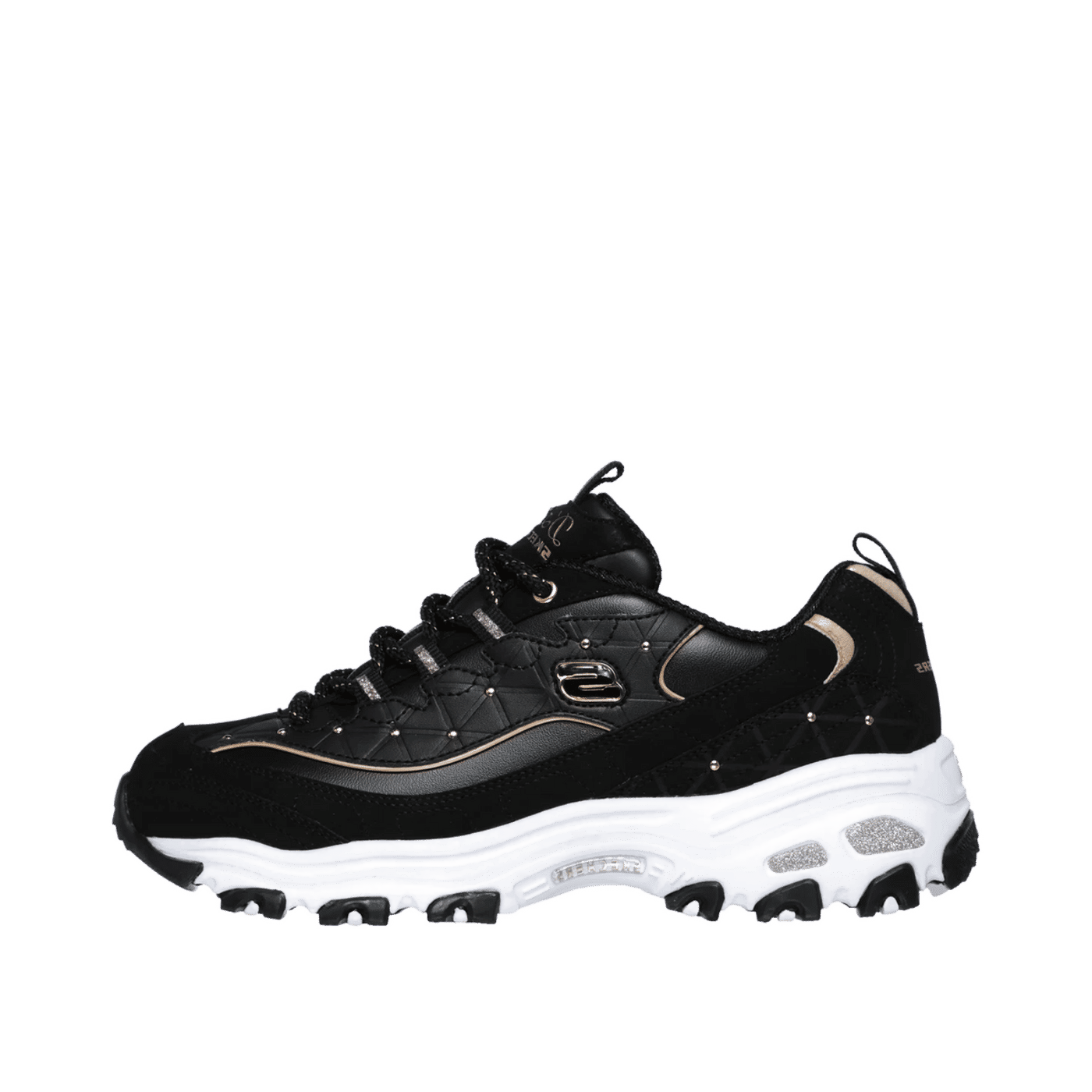Skechers D'Lites "Black/Pink Gold" | 13087BKRG