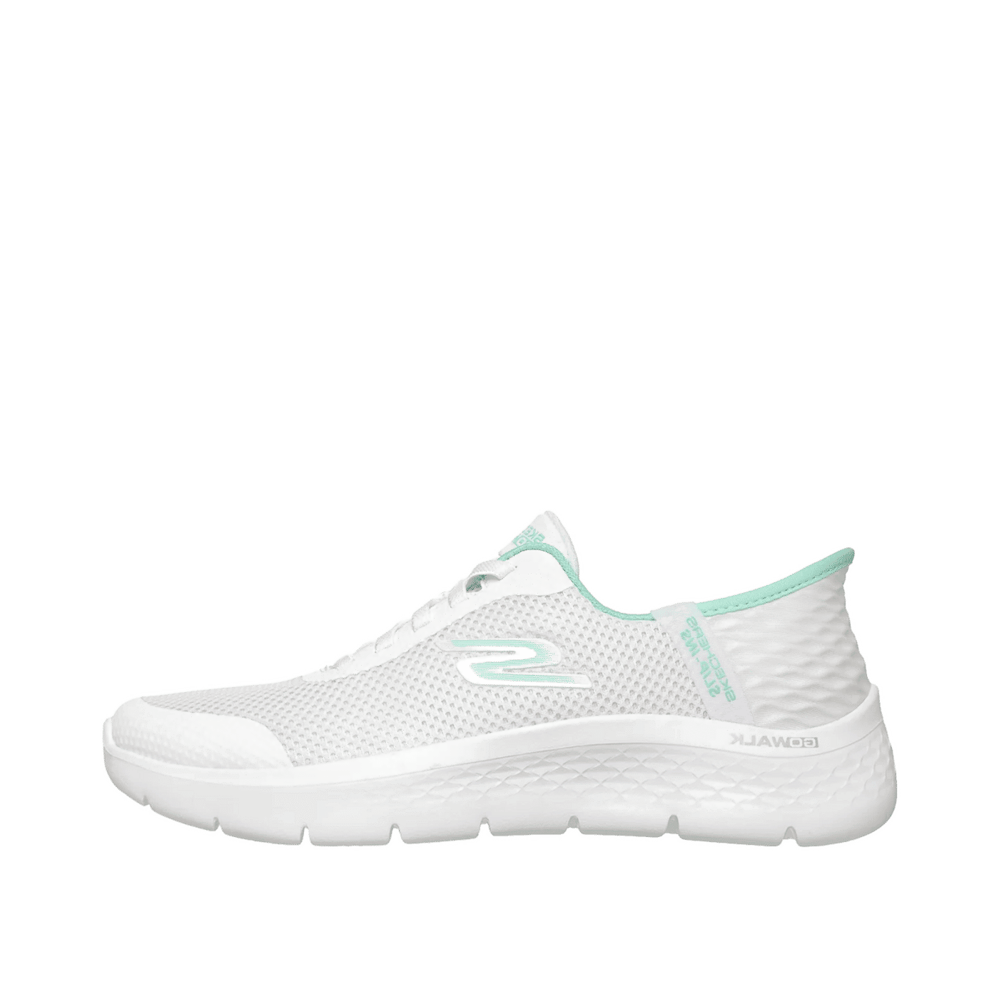 Skechers GO WALK Flex - Grand Entry "White/Mint" | 124836WMNT