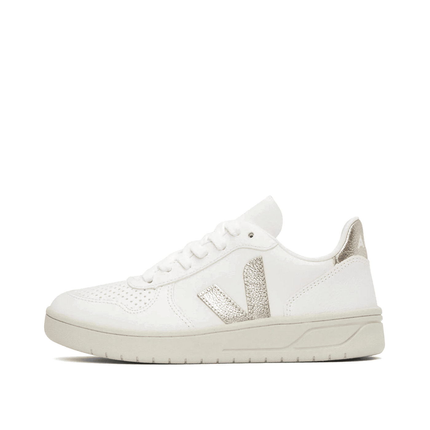 Veja V-10 Leather "White Platine" | VI02207