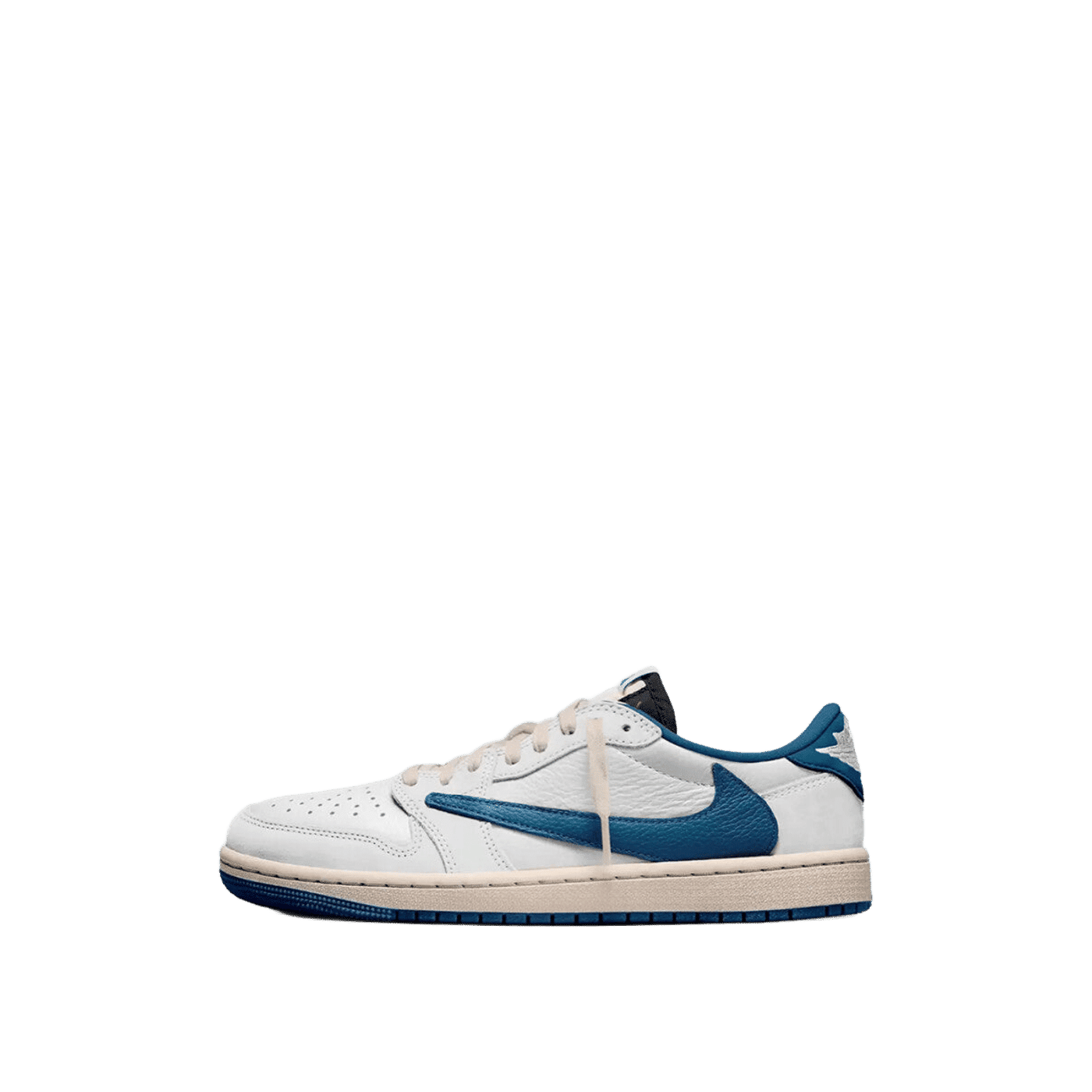 Air Jordan 1 Retro Low OG SP Fragment x Travis Scott "Sail Military Blue" | DM7866-104