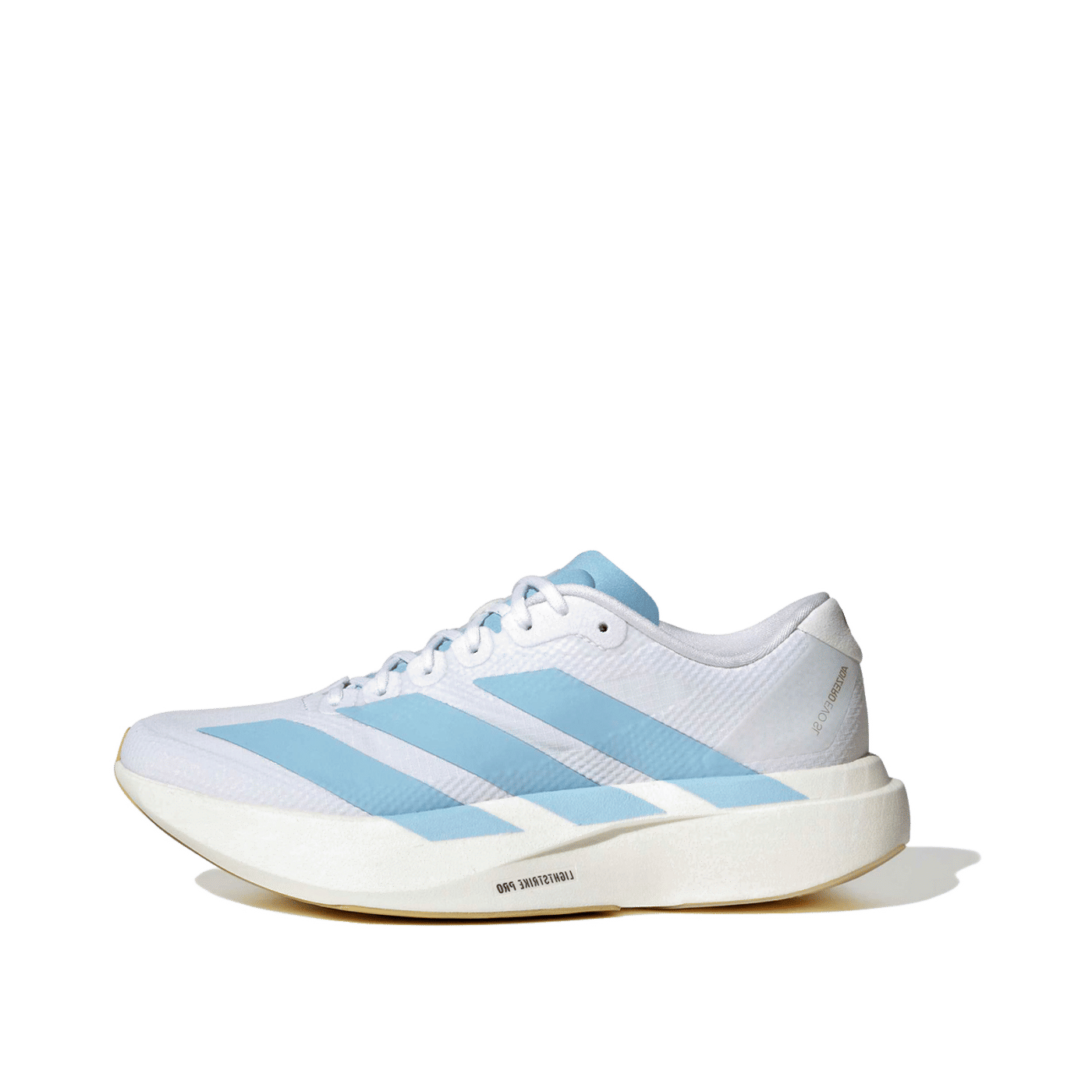 adidas Adizero EVO SL Wmns "Footwear White/Clear Blue/Matte Gold" | JQ4526