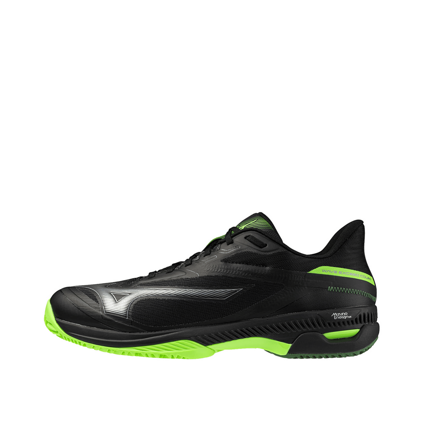 Mizuno Wave Exceed Court Padel "Black/Foliage Green/Glowing Ap" | 61GB252235