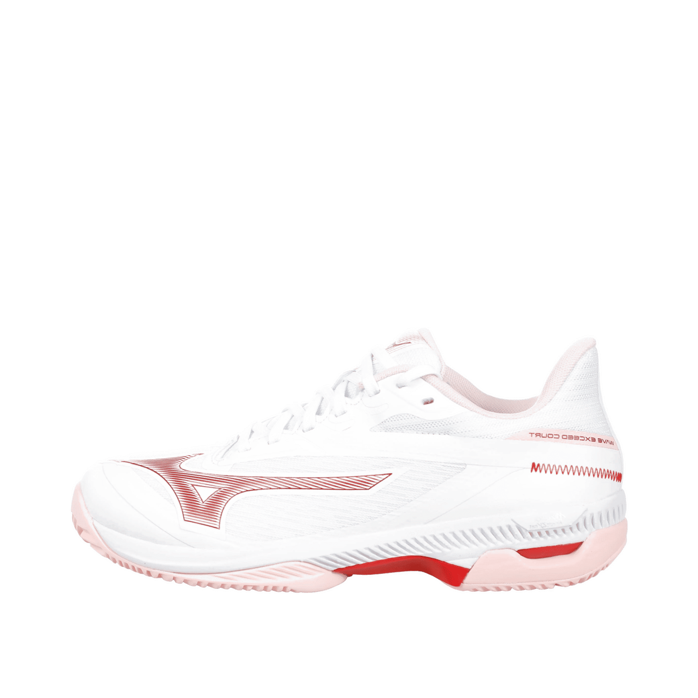 Mizuno Wave Exceed Court CC "White/Roseesque/Barbados Cherry" | 61GC252162