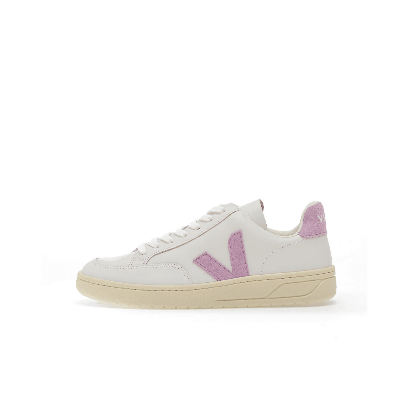 Veja V-12 Leather Wmns "Extra-White Orchid" | XD0220494A