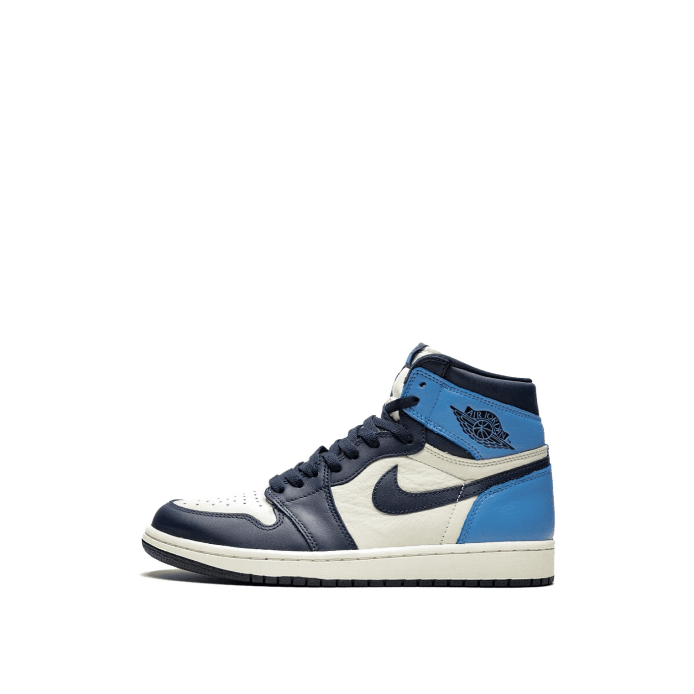 Air Jordan I 'Obsidian' Sail/University Blue/Obsidian 555088-140