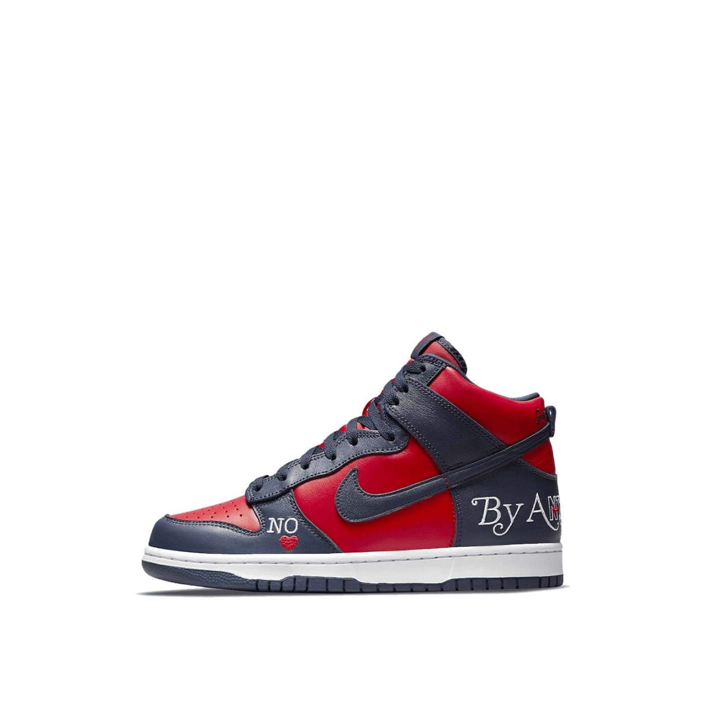 Supreme x Nike Dunk High SB 'By Any Means - Red Navy' | Men's Size 8.5