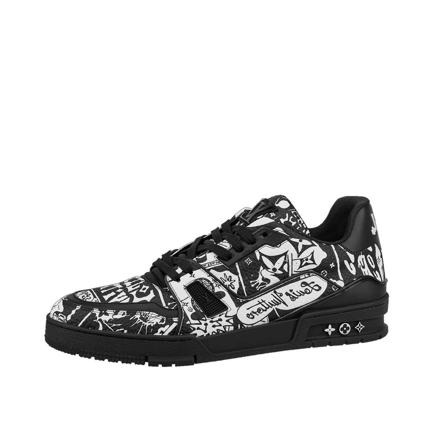 Louis Vuitton LV Trainer Comic Motifs Black White (SS23) 1AB9WZ