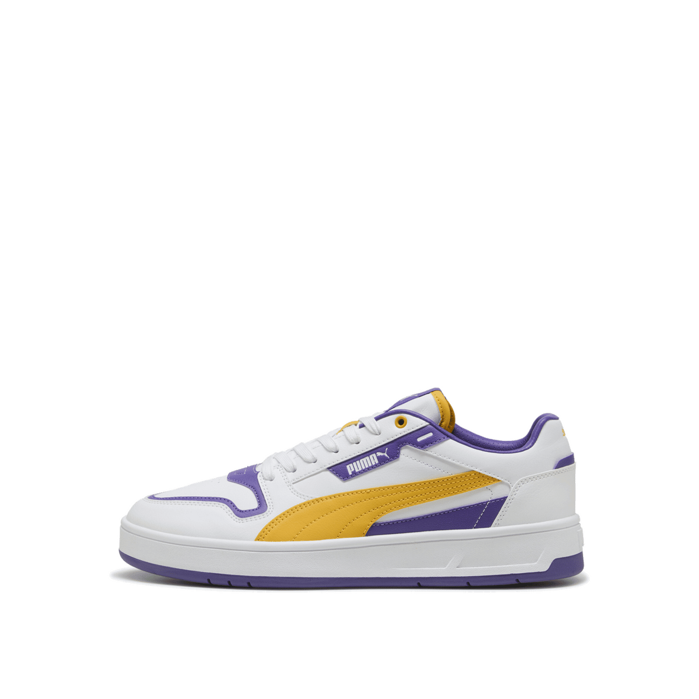 Puma Court Classic Street "White/Yellow Sizzle/Violet" | 400196-05