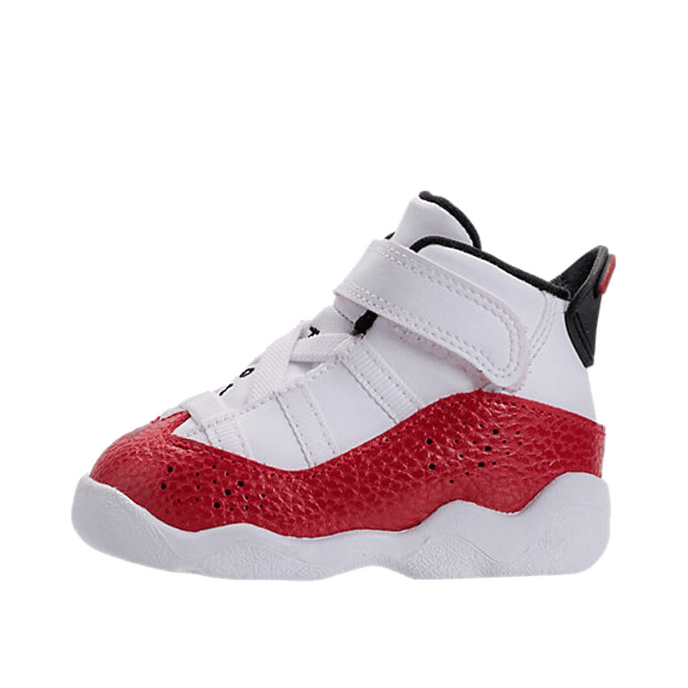 Jordan 6 Rings (TD) "White/University Red-Black" | 323420-120