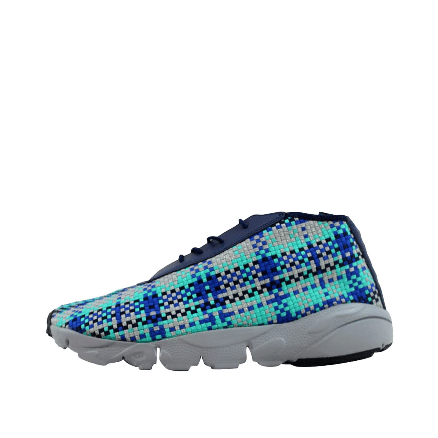 Nike Air Footscape Desert Chukka "Midnight Navy/Hyper Jade-Game Royal-Metallic Silver" | 652822-400