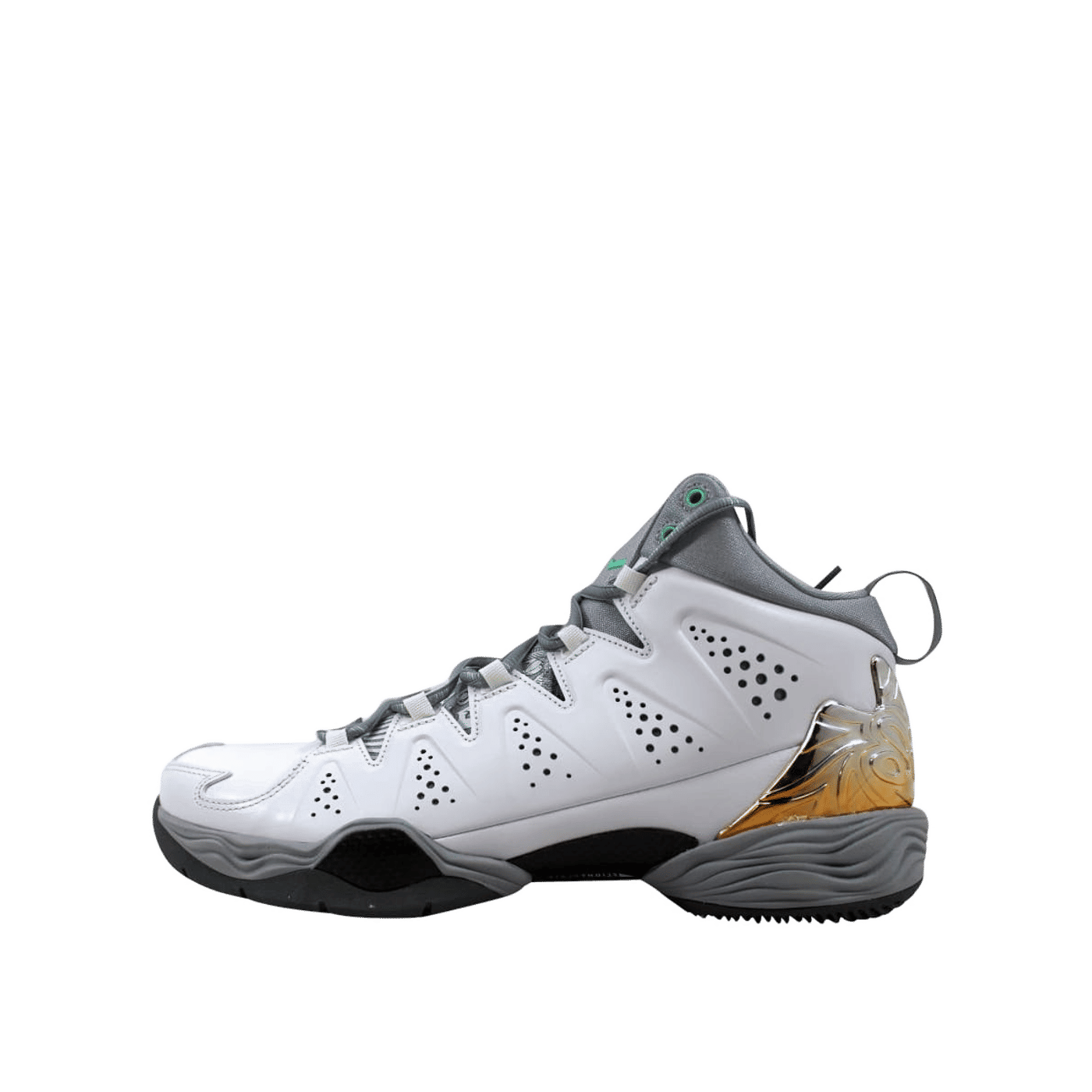 Air Jordan Melo M10 "White/Green Glow-Wolf Grey-Cool Grey" | 629876-105