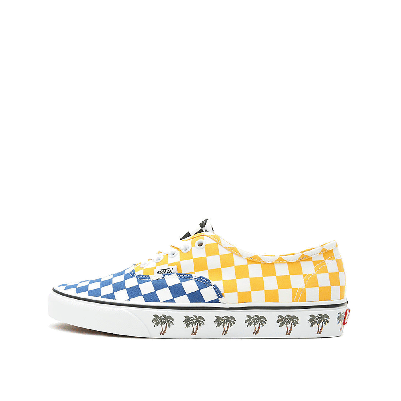 Vans Authentic 'Sidewall Palm Tree Checkerboard' | Blue | Men's Size 6.5