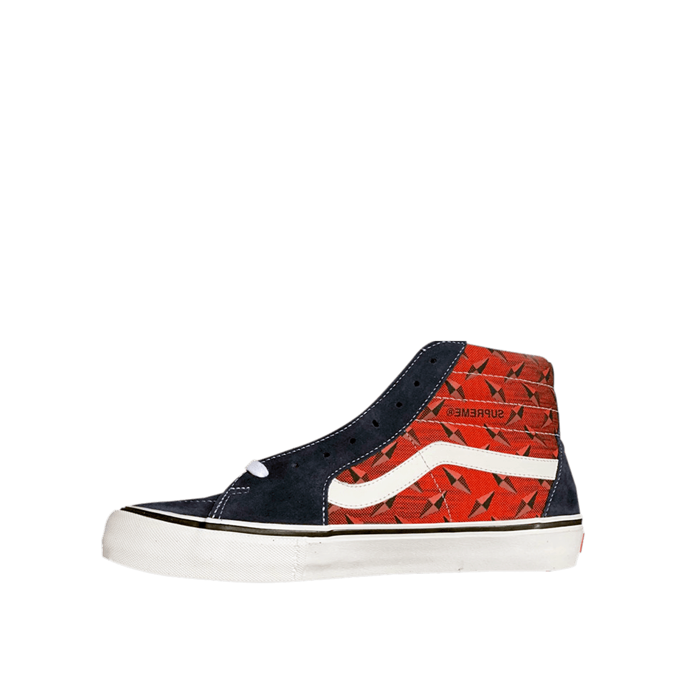Vans Supreme x Sk8-Hi Pro 'Diamond Plate Navy Red' Blue VN0A45JDTEC