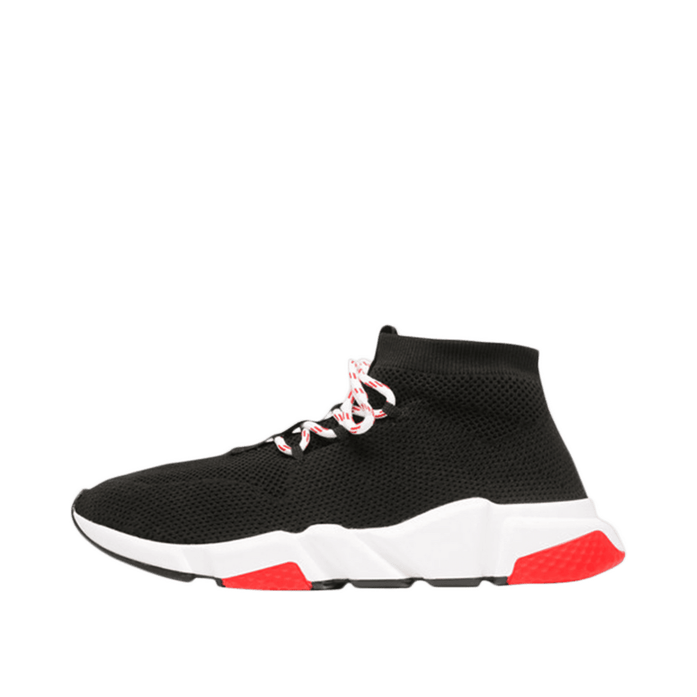 Balenciaga Speed Trainer Lace Up Black Red 2018 (W) 506343 W07U0 1000