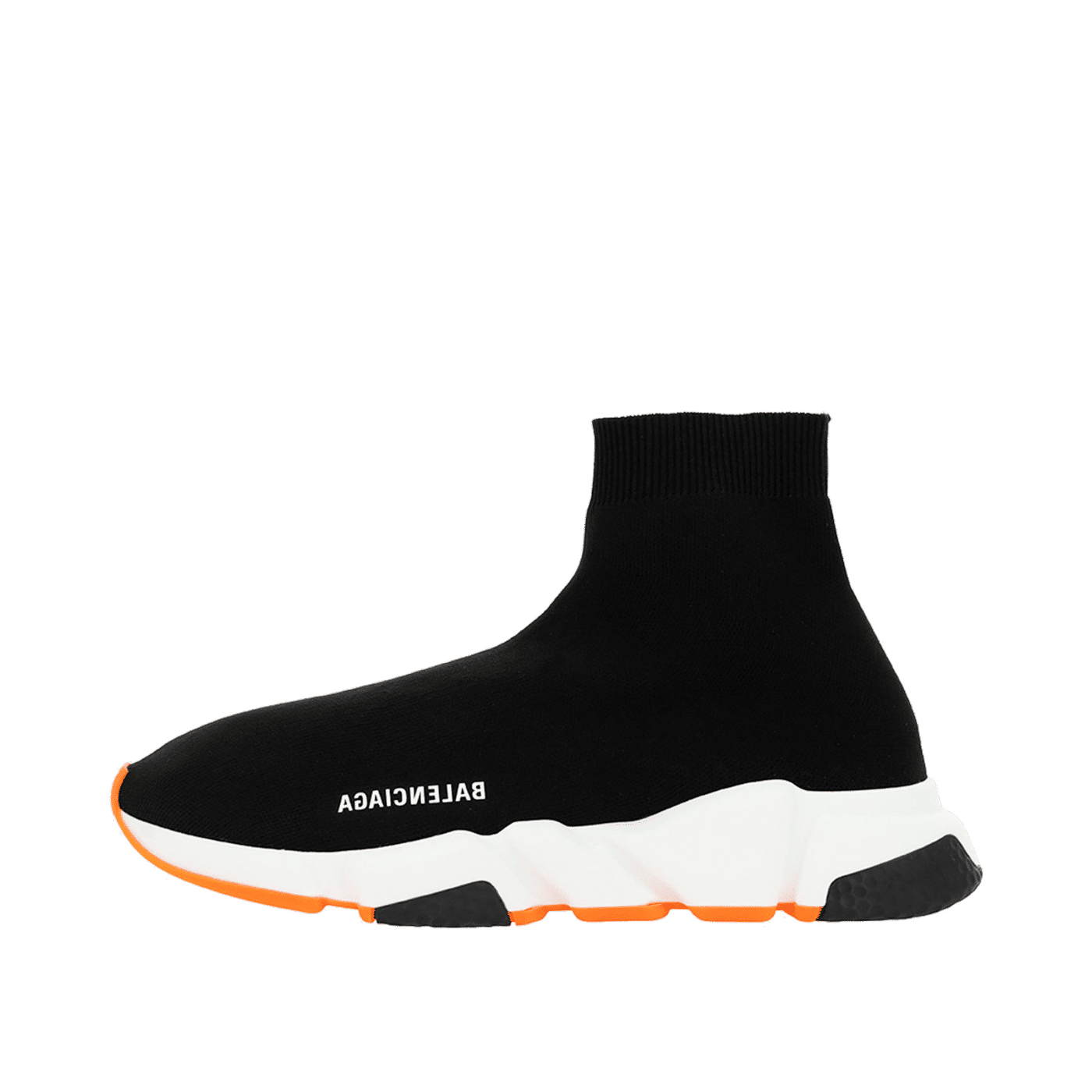 Balenciaga Speed Trainer Black Fluo Orange Sole 587286W17041917
