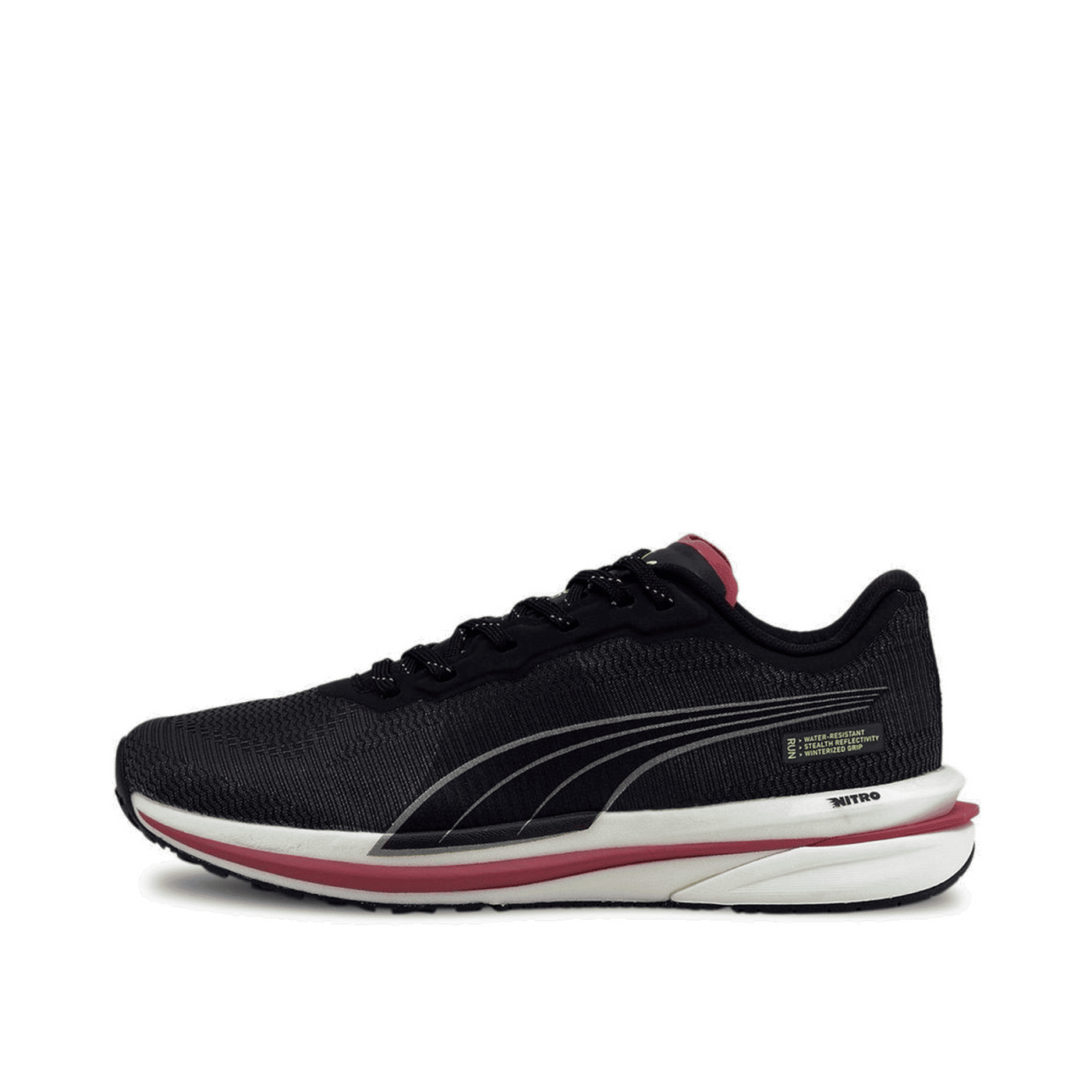 Puma Wmns Velocity Nitro WTR 'Black White Pink' | Women's Size 10