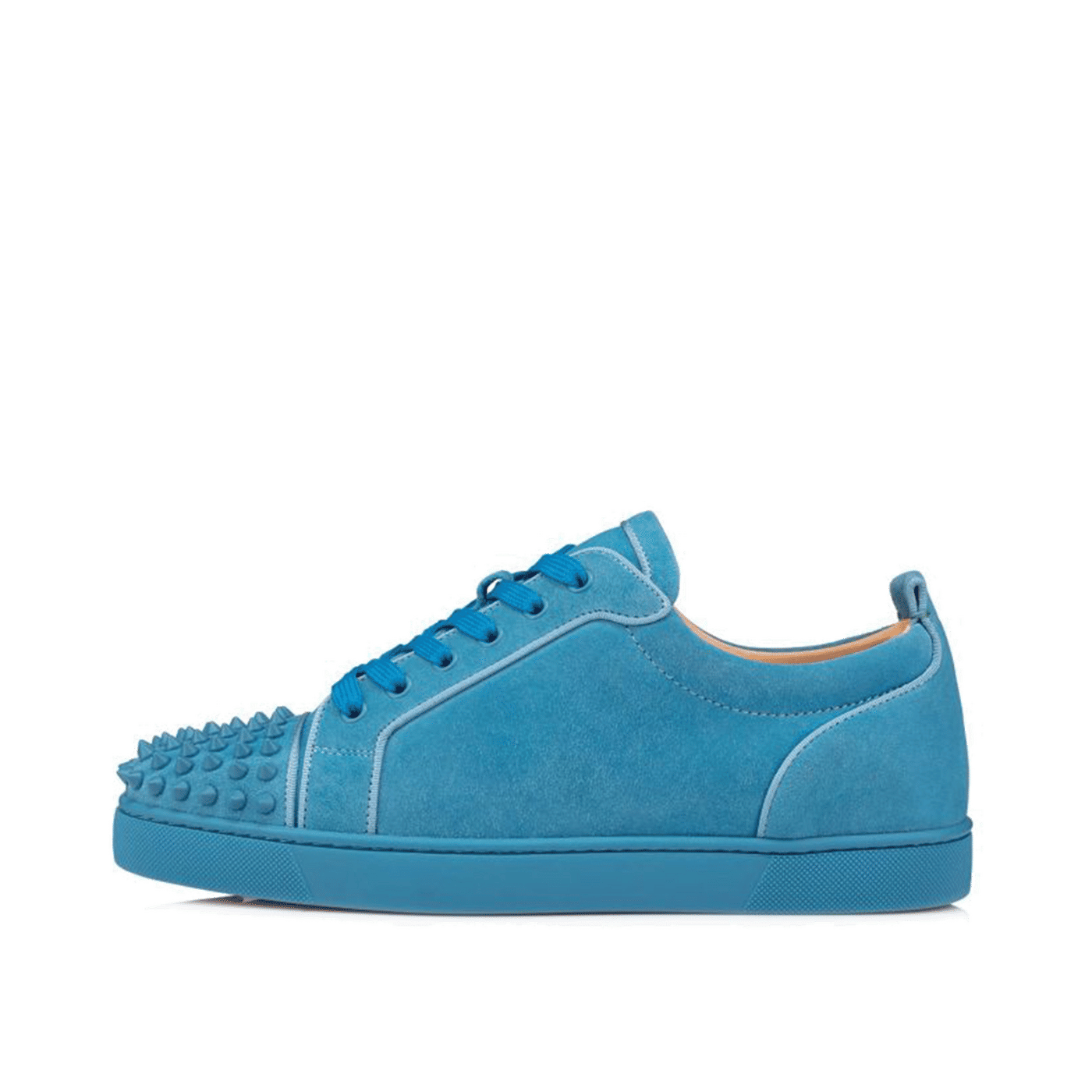 Christian Louboutin Louis Junior Spikes Orlato Flat Panorama Blue 3160934U830