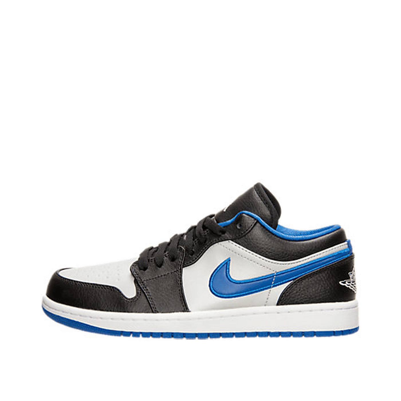 Jordan 1 Low Black Game Royal Metallic Platinum 553558-007