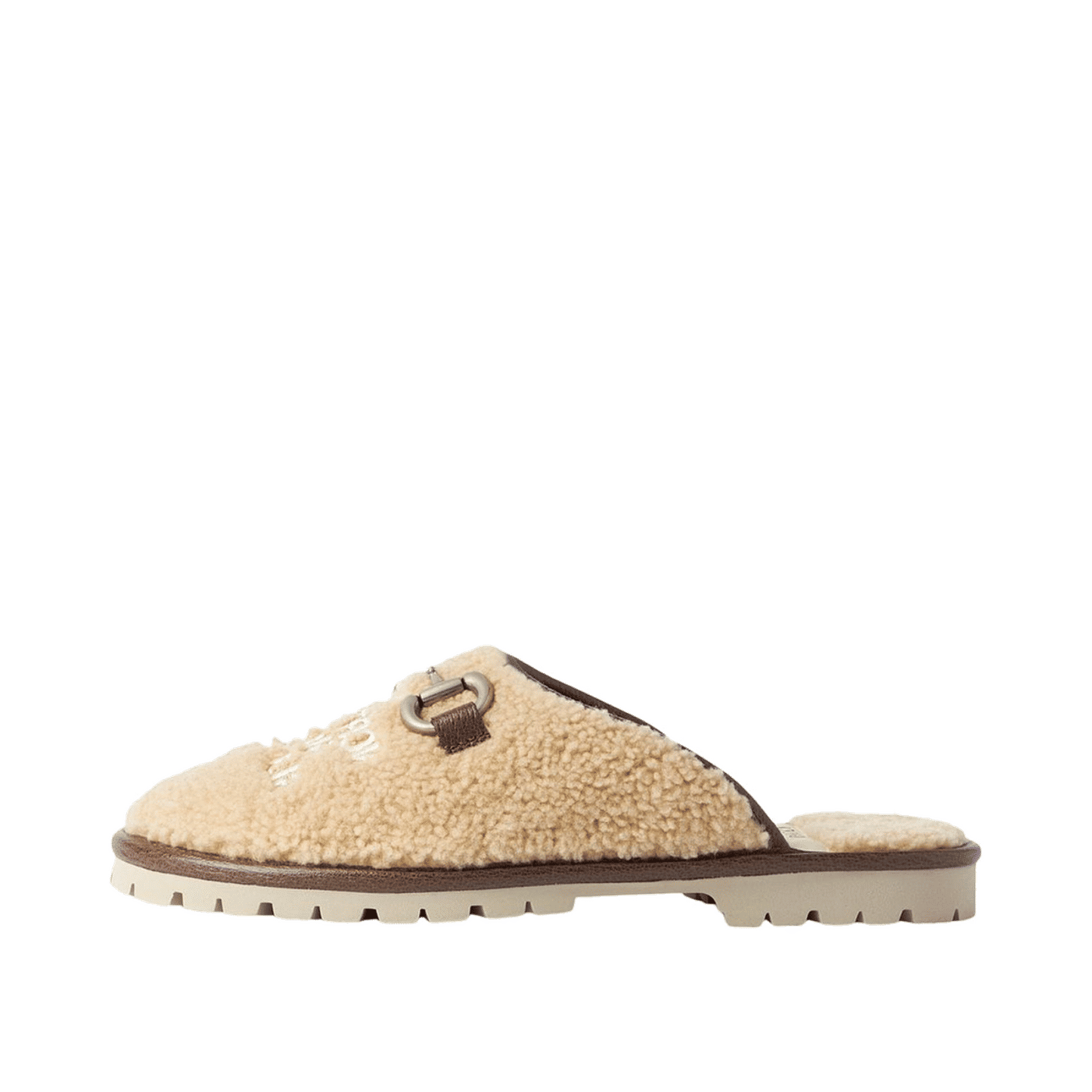 Gucci x The North Face Slippers Beige Wool 679923 DEB70