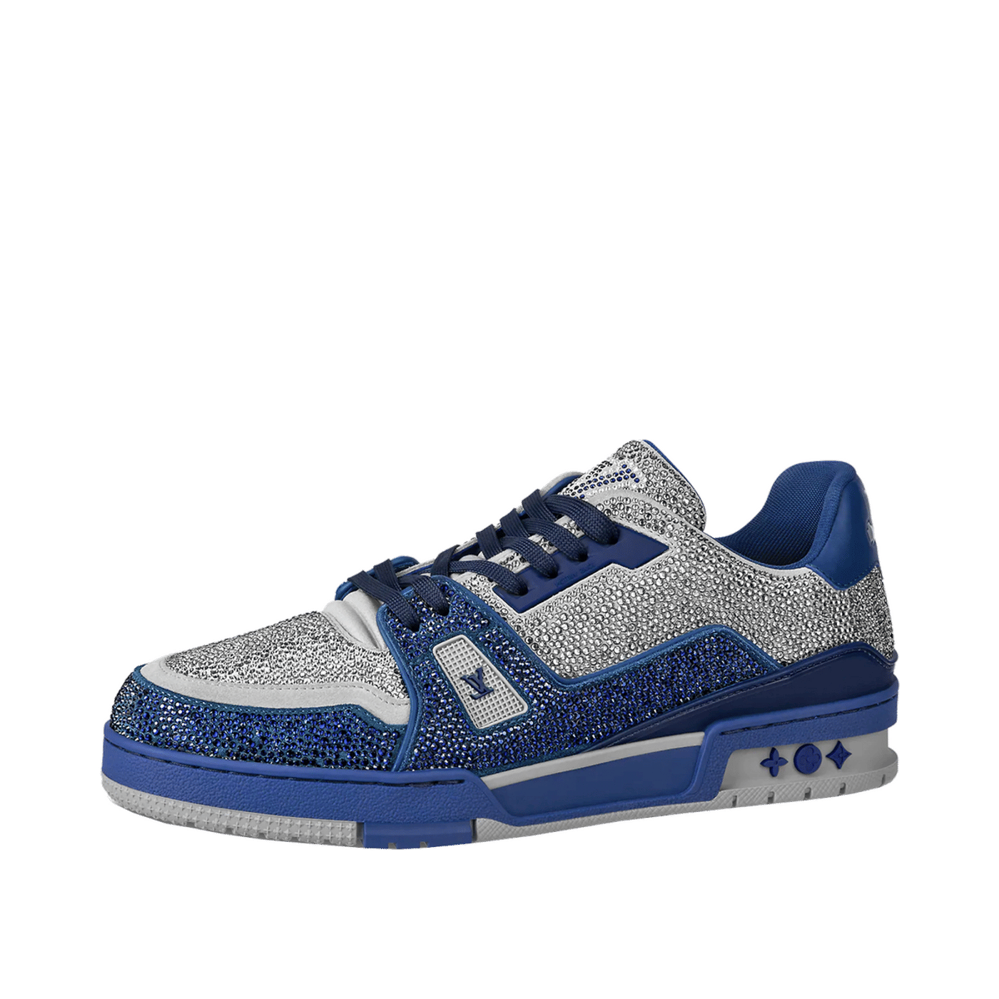 Louis Vuitton LV Trainer Marine Grey Crystal 1AA6RB